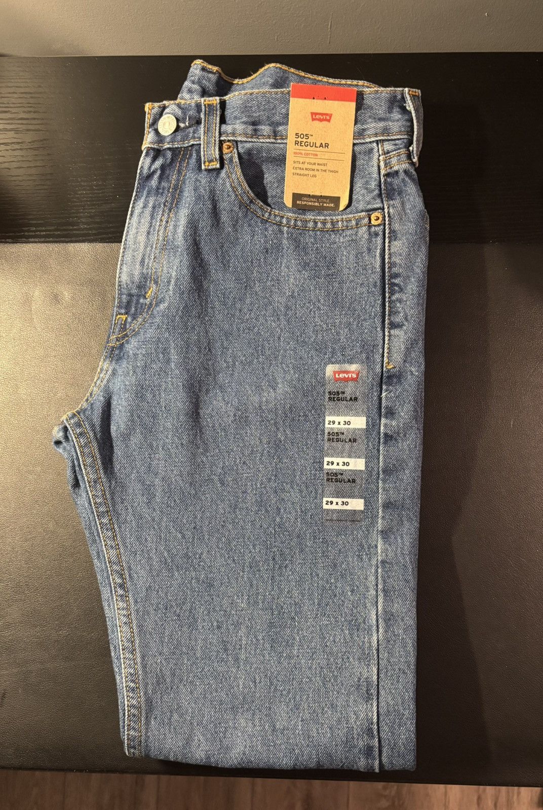 Levi's Levi’s 505 medium stone wash Size US 29 - 2 Thumbnail