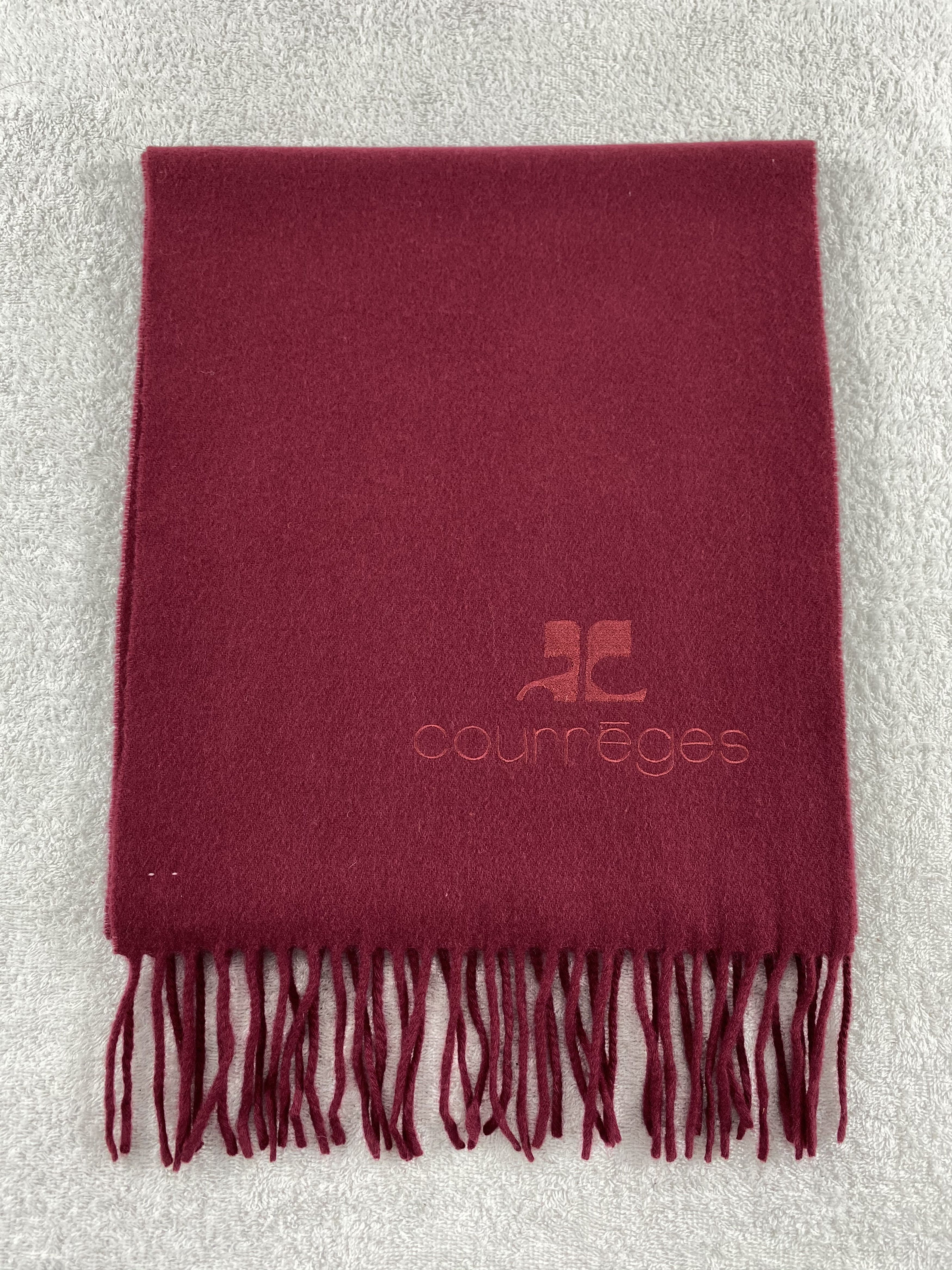 Courreges × Vintage Courreges Homme Scarf / Muffler / Neckwear - WW1616 Size ONE SIZE - 2 Thumbnail