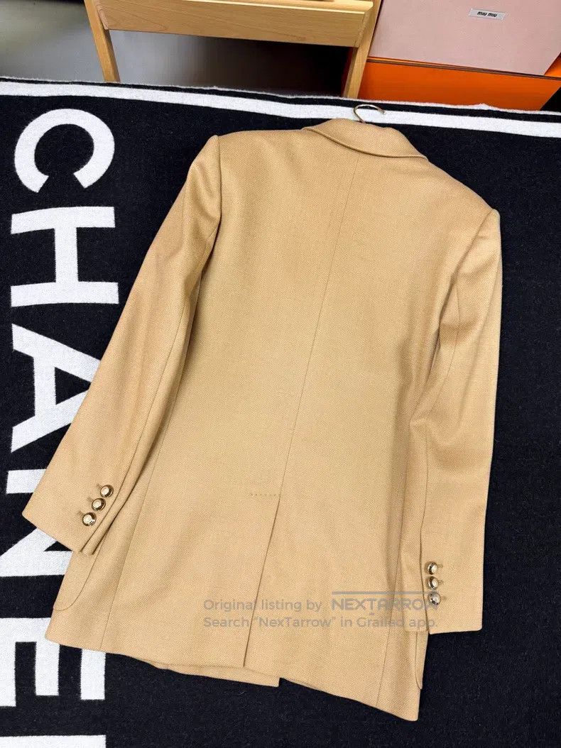 Fendi Fendi Exclusive Camel Color Double-Breasted Suit Jacket Size XS / US 0-2 / IT 36-38 - 2 Thumbnail