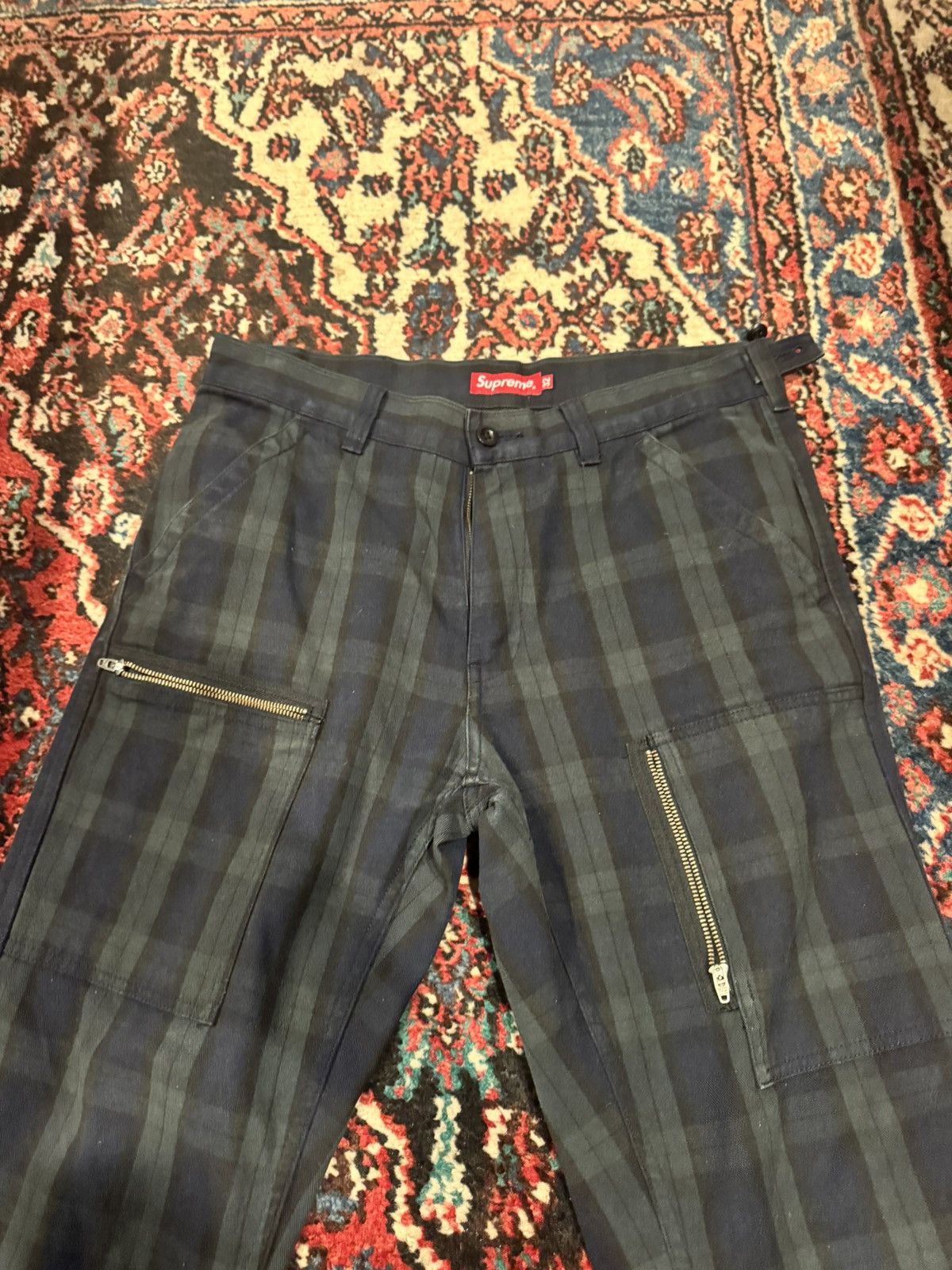 Supreme Supreme Tartan Flight Pants Size US 32 / EU 48 - 2 Thumbnail