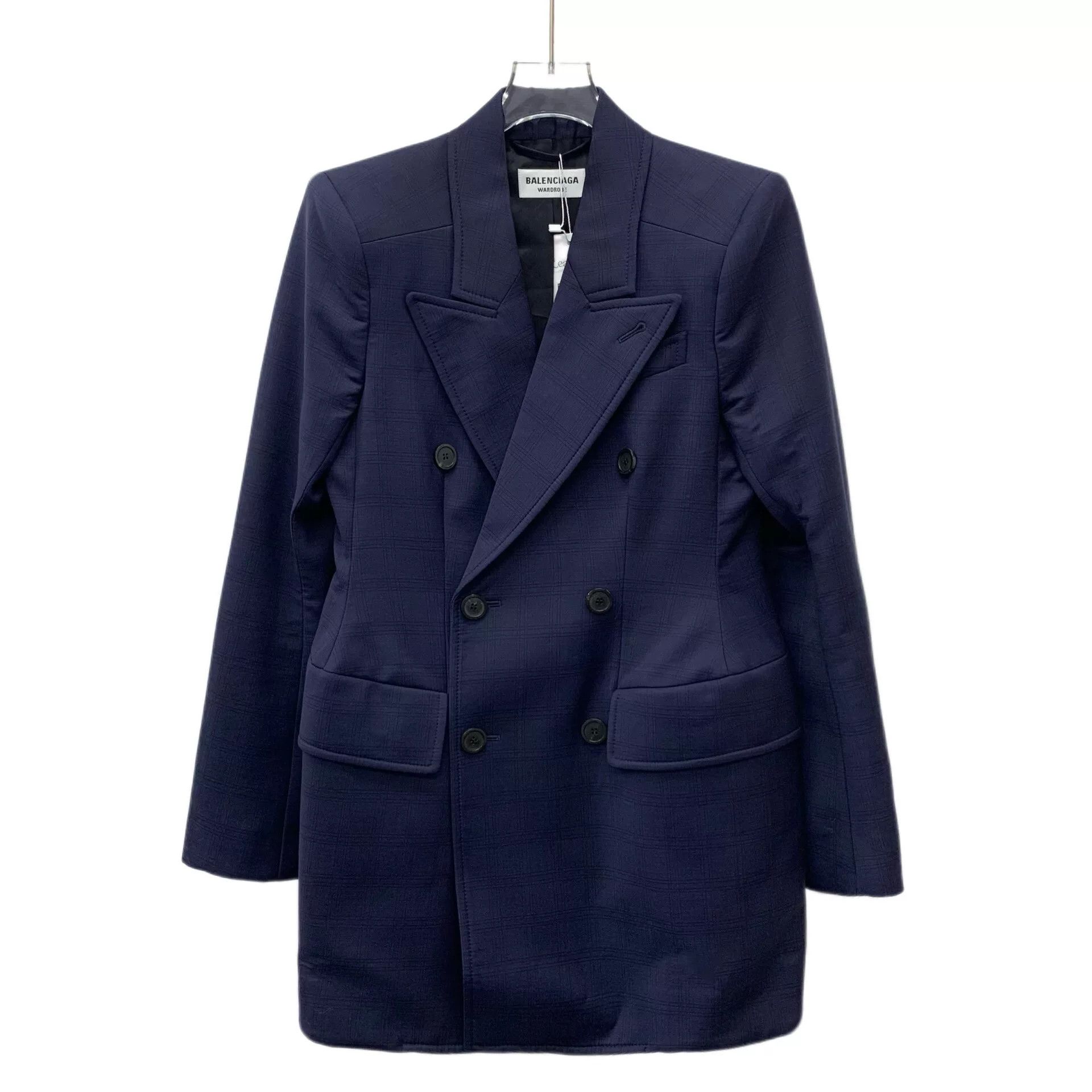 Balenciaga Balenciaga Wool Double-Breasted Blazer Size XXS / US 00 / IT 34 - 1 Thumbnail