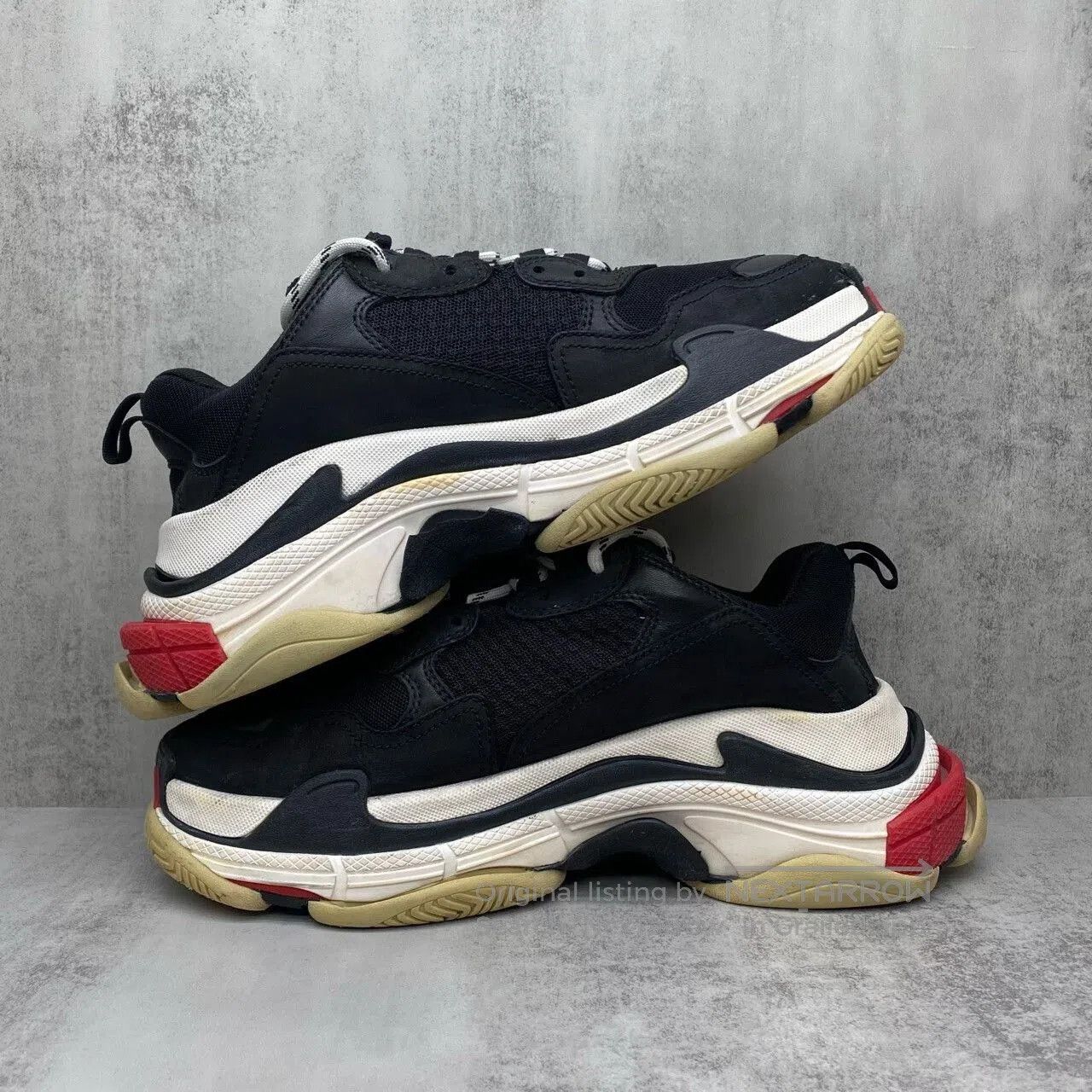 Balenciaga Balenciaga Triple Sneakers Black Red Size 40. Size US 7 / EU 40 - 3 Thumbnail