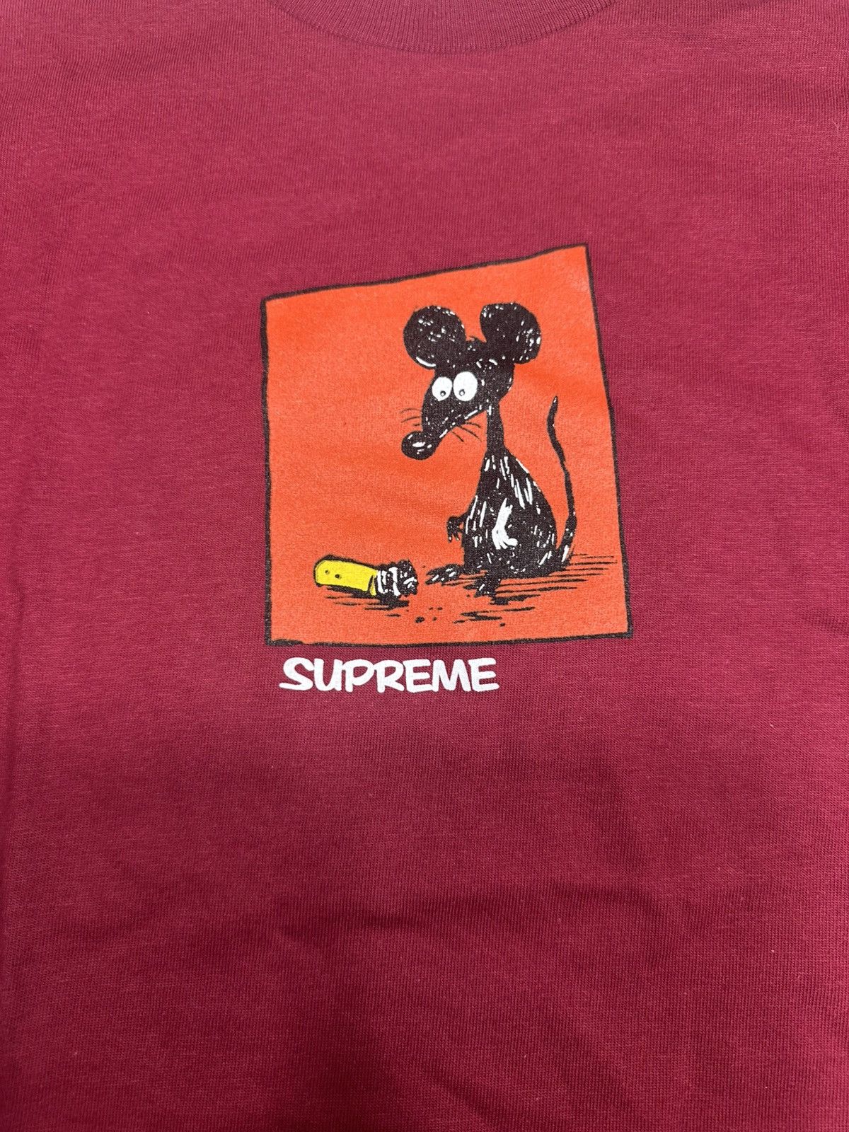 Supreme Supreme Red Mouse Tee/Medium Size US M / EU 48-50 / 2 - 4 Thumbnail