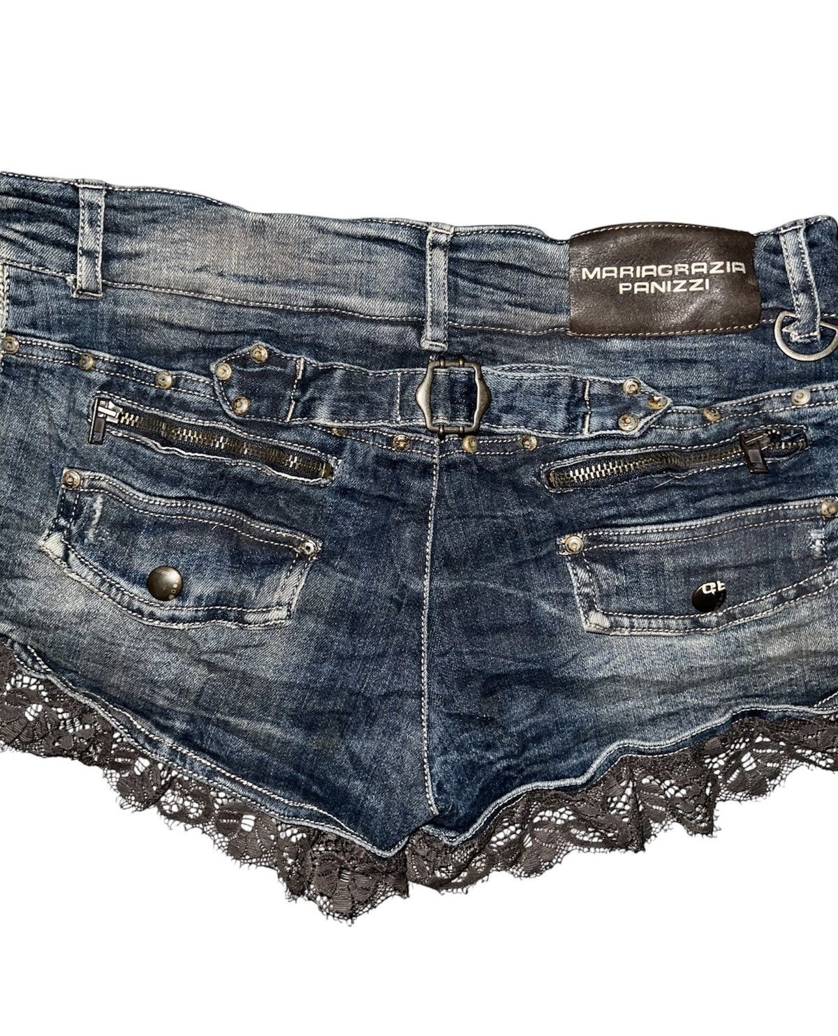 Seditionaries Rare MARIAGRAZIA PANIZZI micro shorts ☠️👾 Size 25" / US 0 / IT 36 - 6 Thumbnail