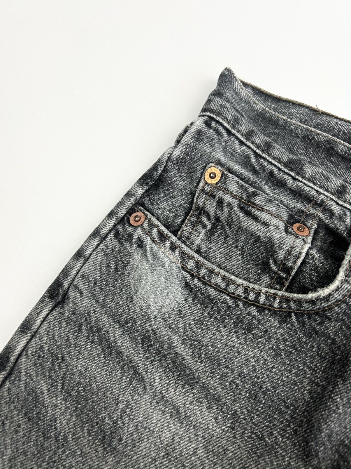 Levi's Vintage Clothing Vintage Levis 615 Orange Tab Shorts Rare Gray Y2k 90s USA Size US 30 / EU 46 - 7 Thumbnail