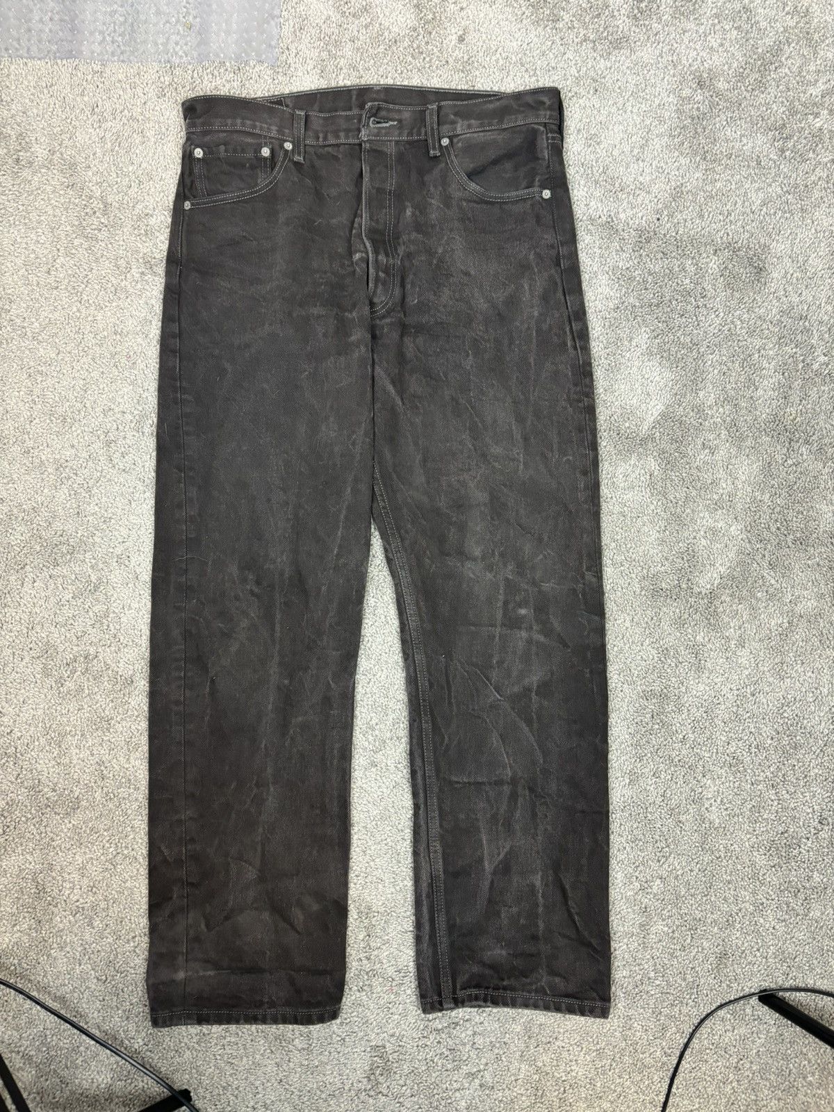 Levi's Vintage black levis denim red tab jeans Size US 36 / EU 52 - 3 Thumbnail