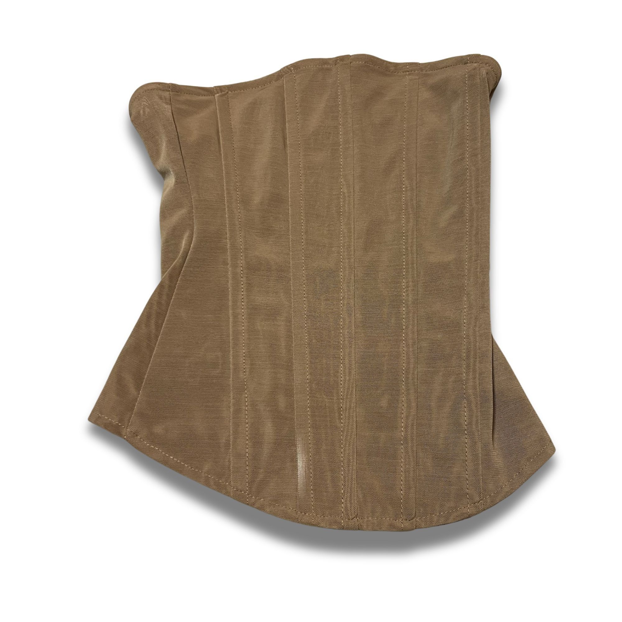Other Sheer Mesh Corset Top XS 90% Cotton 10% Spandex Tan Straples Size XS / US 0-2 / IT 36-38 - 2 Thumbnail