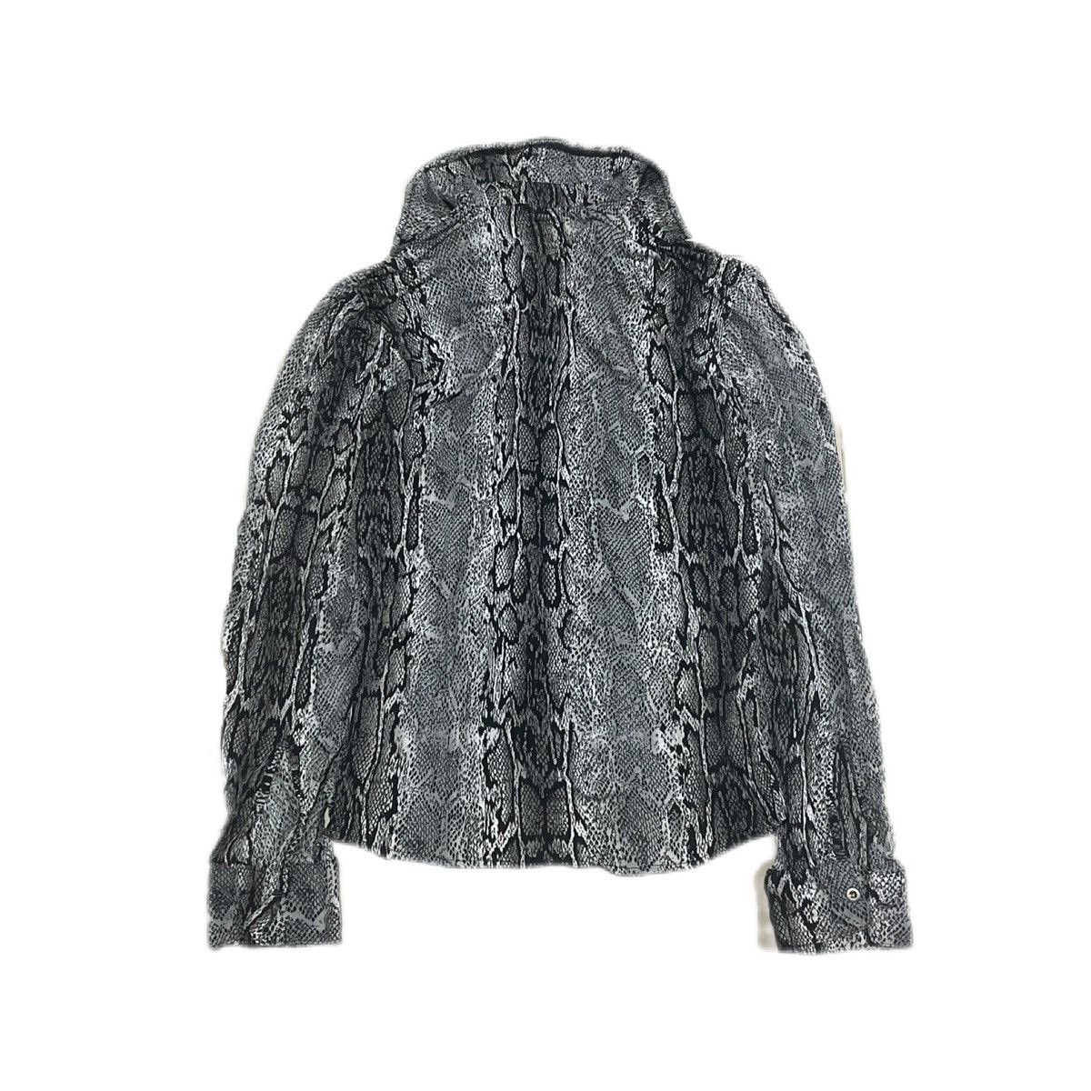 Hysteric Glamour × If Six Was Nine × Japanese Brand 🔥Sick Y2K Agate Snakeskin Rayon Shirt Goth Punk Size US L / EU 52-54 / 3 - 5 Thumbnail