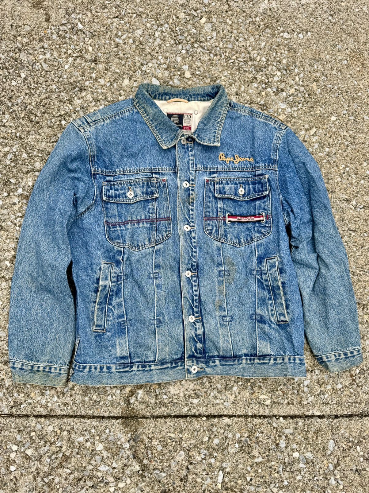 Pepe Jeans × Vintage Pepe Jeans Vintage Y2K 2000’s Denim Jean Jacket Size US XXL / EU 58 / 5 - 3 Thumbnail