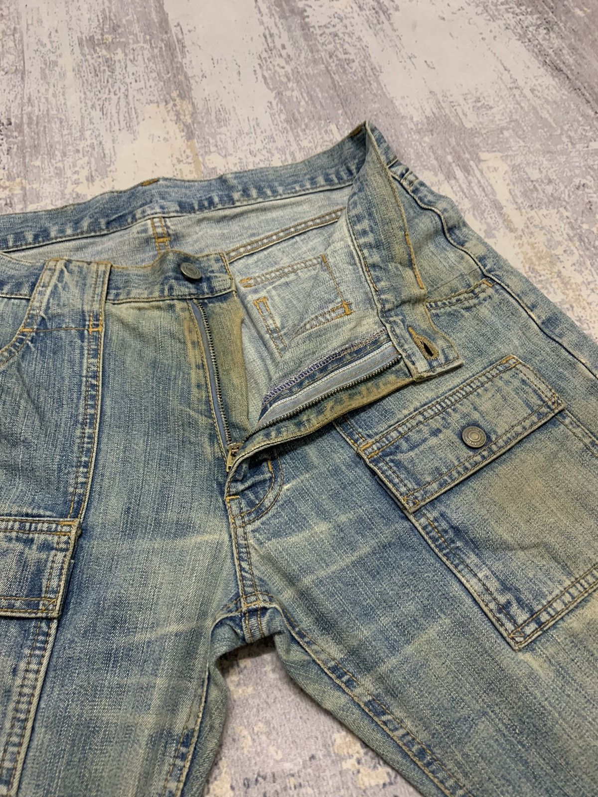 If Six Was Nine Vintage mud wash japanese Uniqlo bush pant jeans 32x32 Size US 32 / EU 48 - 6 Thumbnail