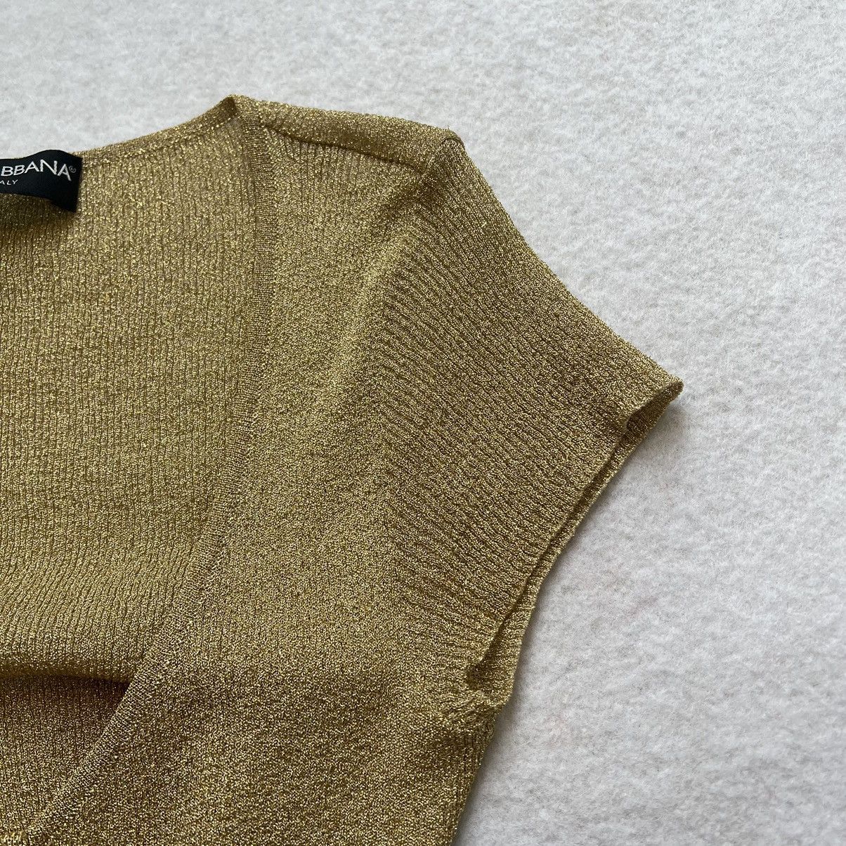 Dolce & Gabbana Dolce & Gabbana Gold Blink Top Size M / US 6-8 / IT 42-44 - 2 Thumbnail