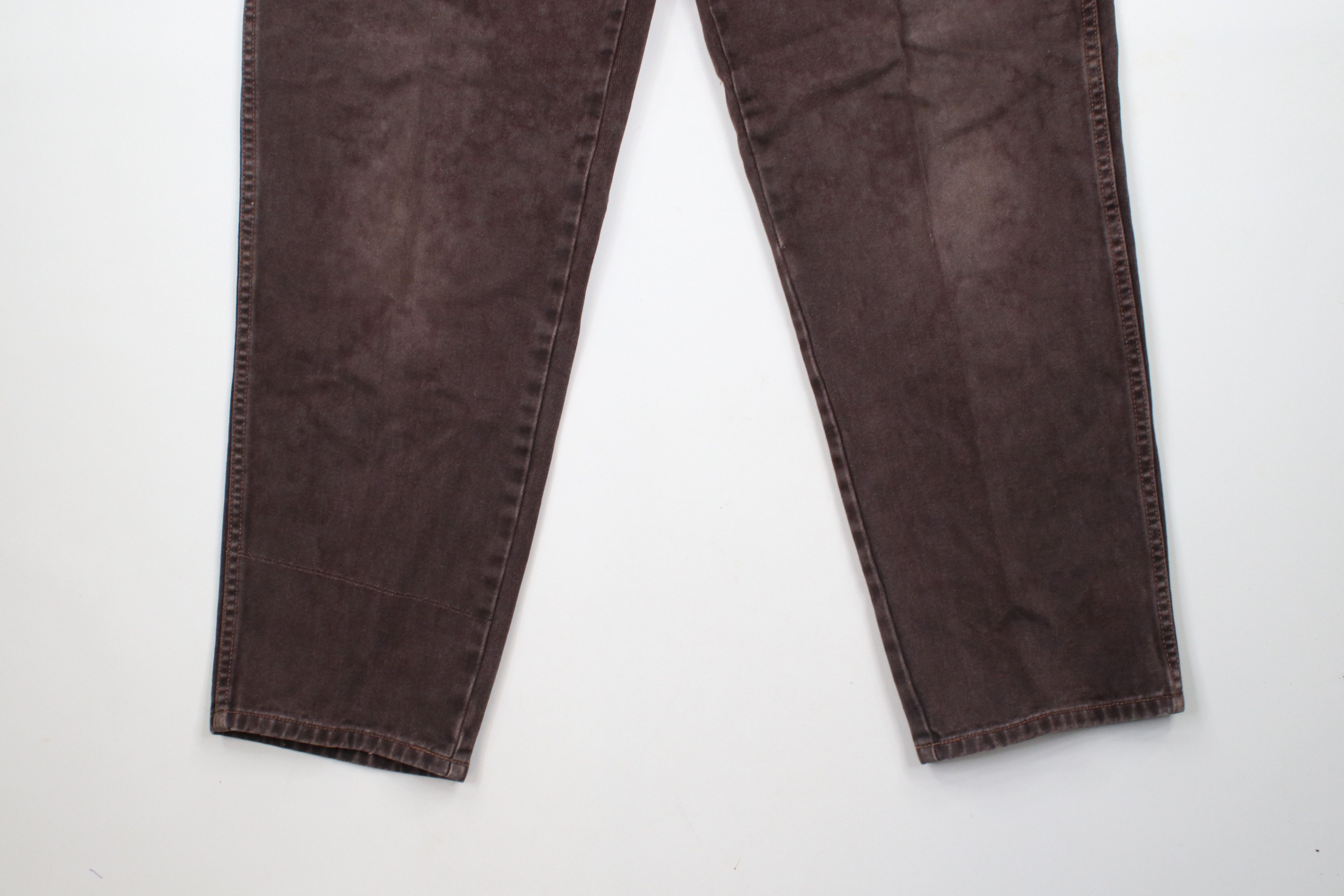 Vintage Vintage 90s Streetwear Relaxed Tapered Leg Denim Jeans Brown Size US 38 / EU 54 - 4 Thumbnail