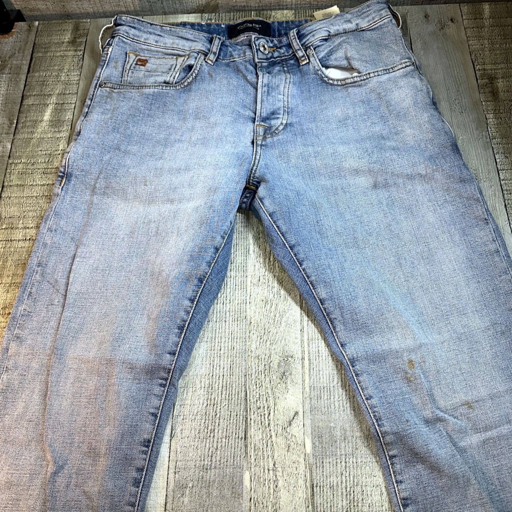 Scotch & Soda Scotch & Soda Jeans Regular Slim 32x32 Men Denim Cotton Blue Slimming Skinny Inseam 32 Size US 30 / EU 46 - 2 Thumbnail