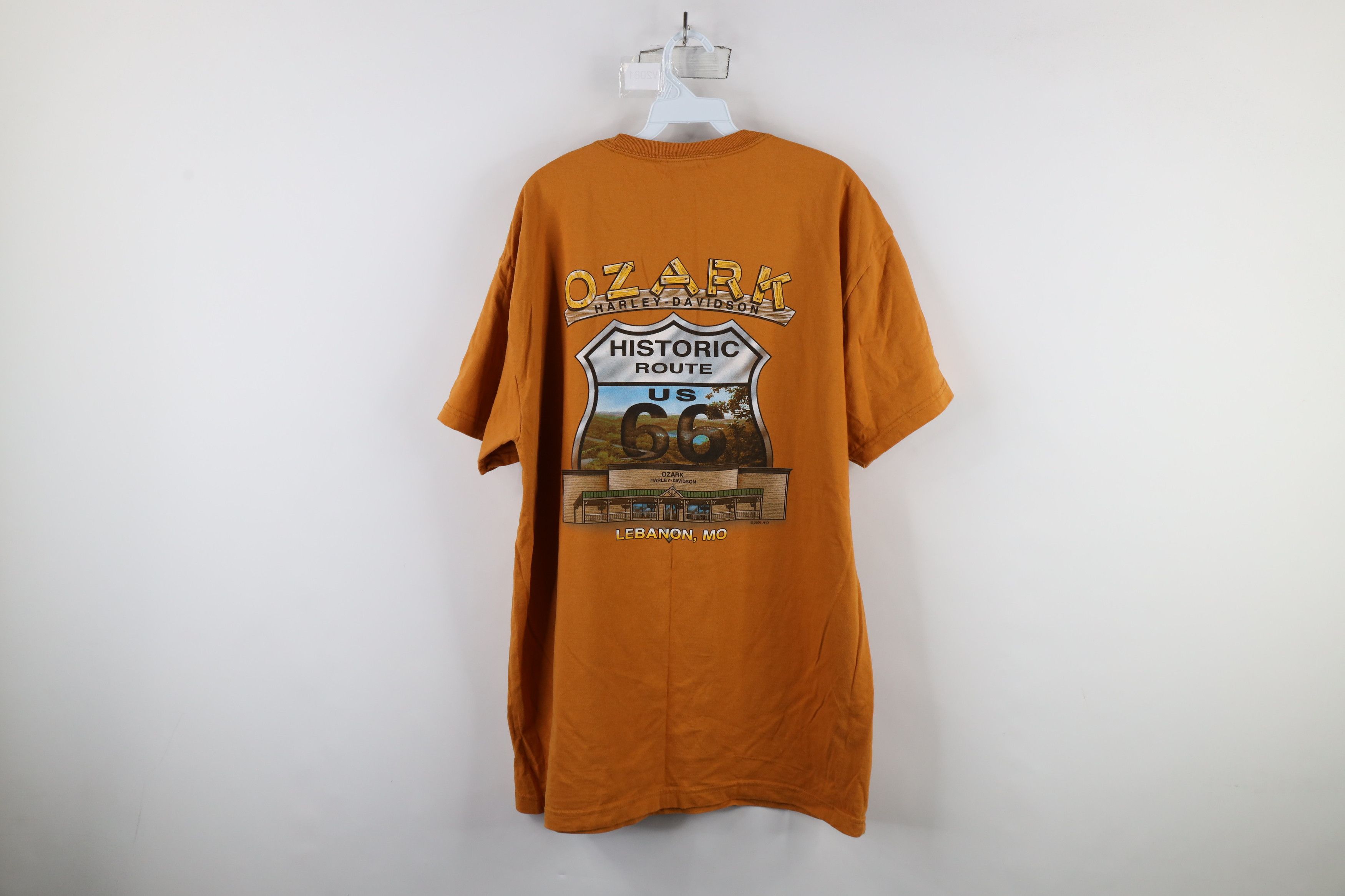 Harley Davidson × Vintage Vintage Y2K Harley Davidson Out Eagle Tribal T-Shirt Orange Size US XL / EU 56 / 4 - 12 Thumbnail