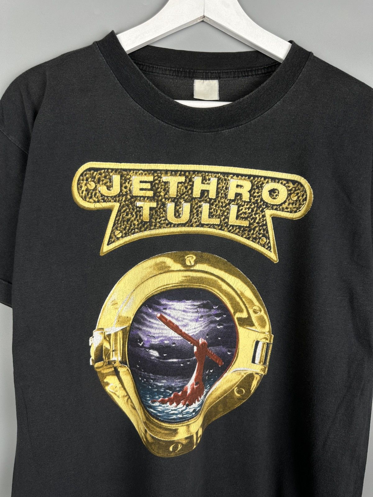 Vintage 1989 Vintage Jethro Tull Rock Island Tour Band T Shirt 90s Size US L / EU 52-54 / 3 - 3 Thumbnail