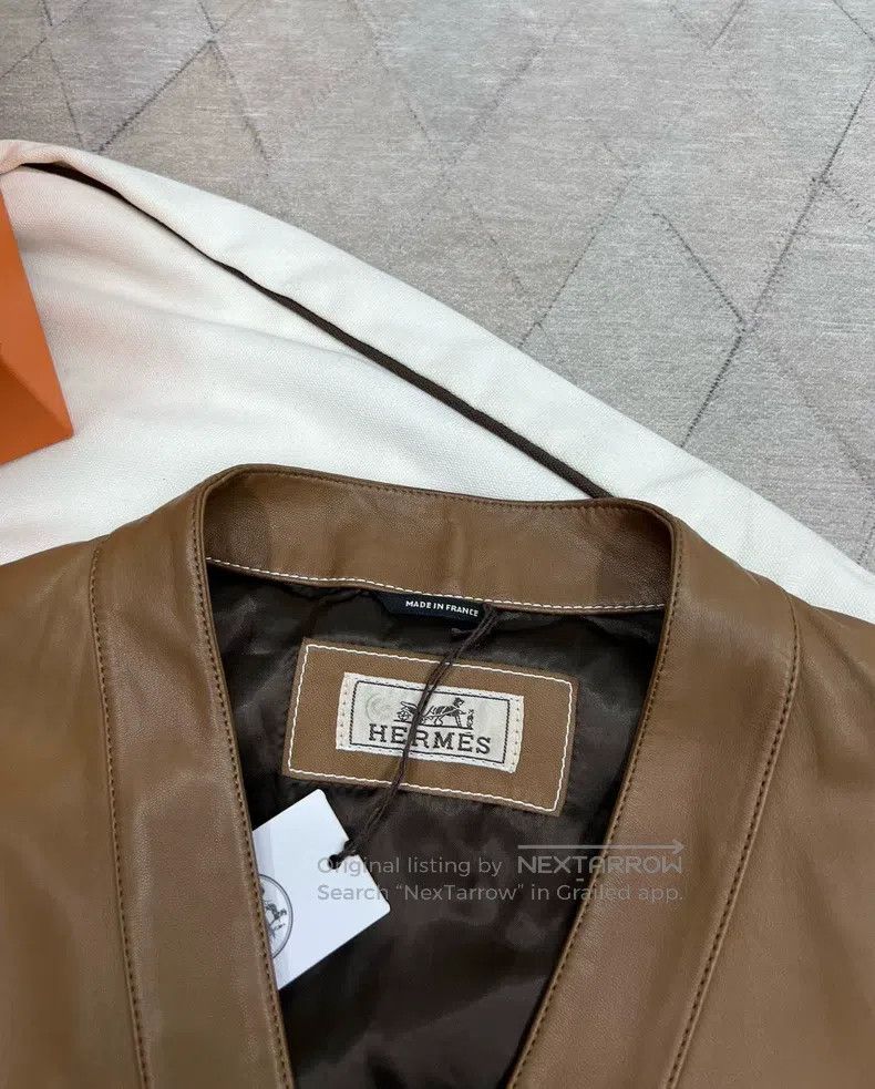 Hermes Hermes Knight Leather Jacket, Lamb Fur Size US M / EU 48-50 / 2 - 3 Thumbnail