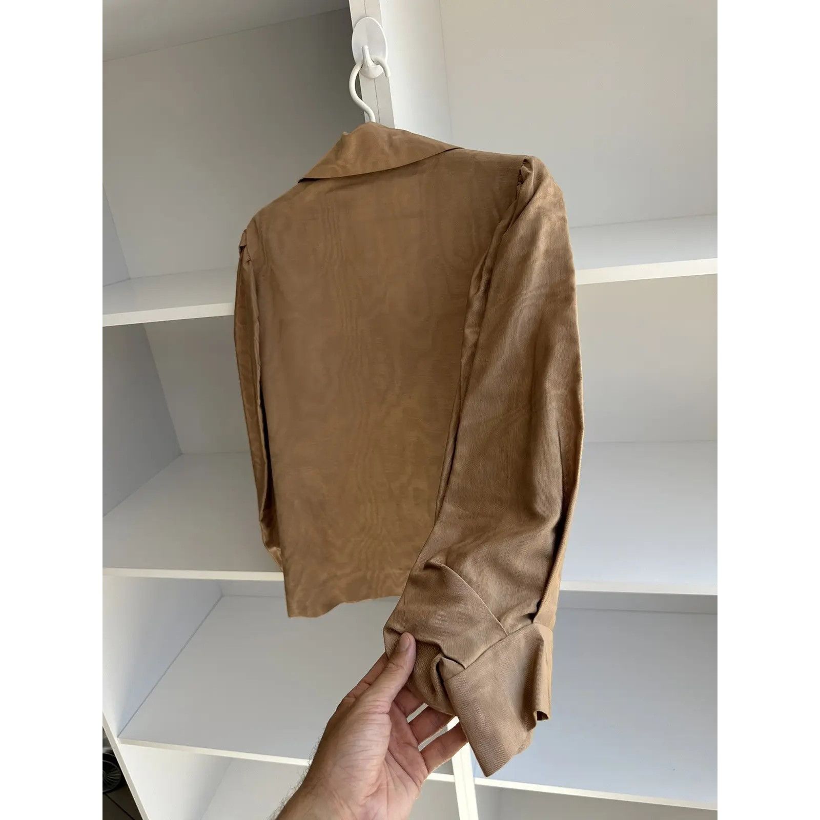Saint Laurent Paris Vintage Saint Laurent Paris Rive Gauche Satin Blazer 80s Size L / US 10 / IT 46 - 14 Thumbnail