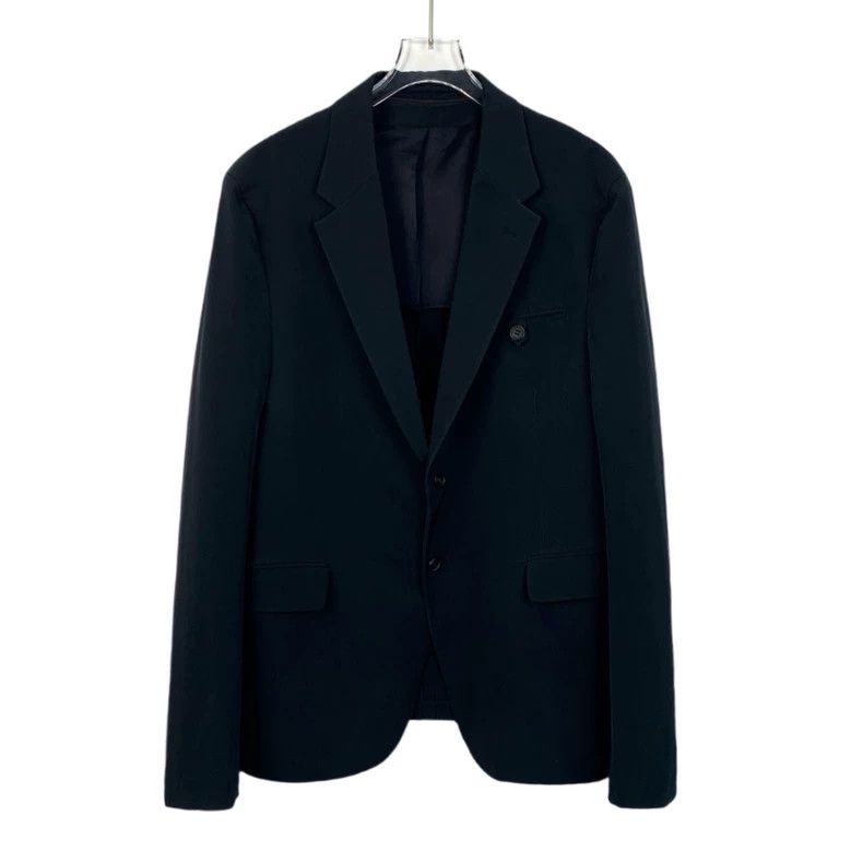 Prada Prada Black V-neck single-breasted long-sleeved JKT 2501-N Size 52R - 1 Thumbnail