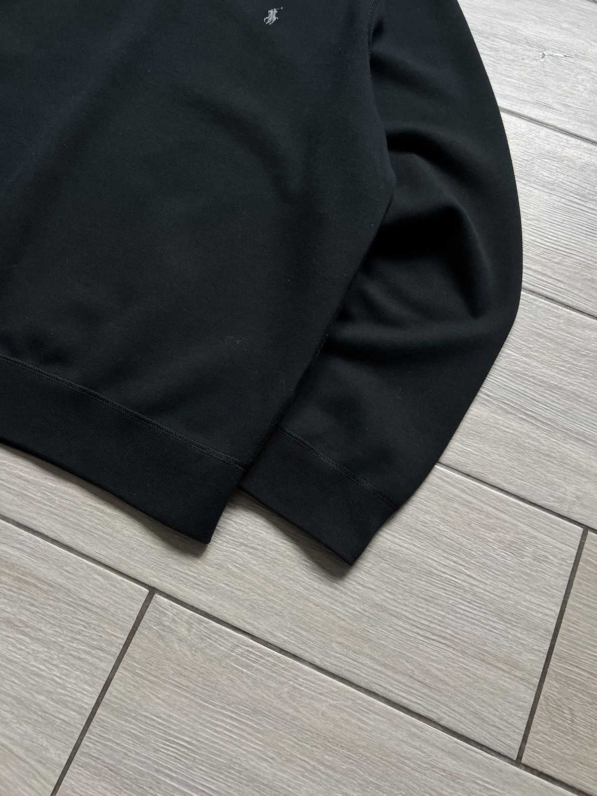 Polo Ralph Lauren × Vintage Vintage Boxy Polo Ralph Lauren Sweatshirt Black Oversized Size US XL / EU 56 / 4 - 5 Thumbnail