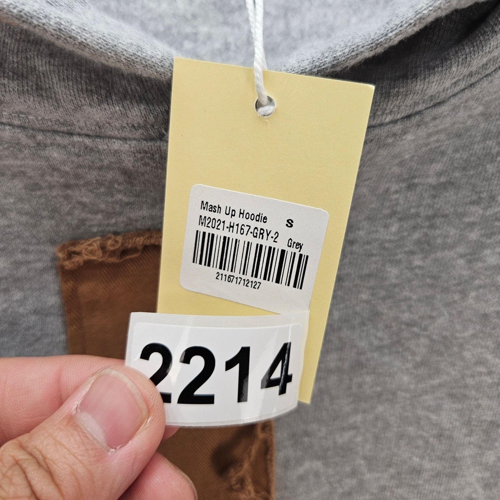 MNML MNML MEN'S SMALL GREY MASH UP UTILITY PULLOVER HOODIE NWT Size US S / EU 44-46 / 1 - 3 Thumbnail