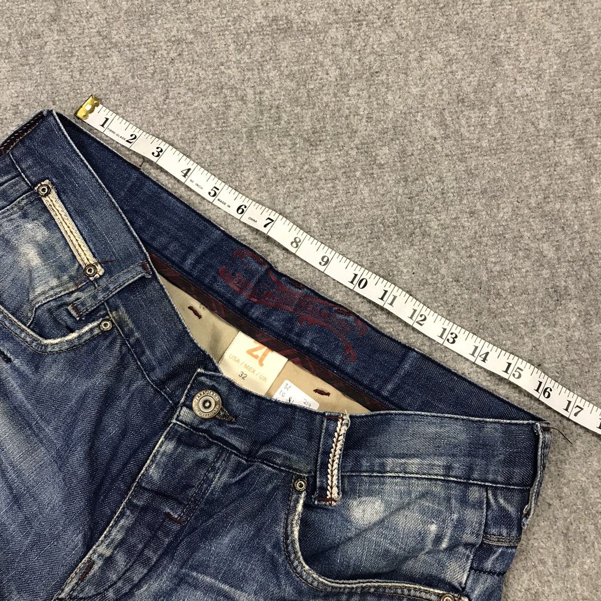 Japanese Brand × Zara Distressed japan style denim Zara jeans pants Size US 32 / EU 48 - 14 Thumbnail
