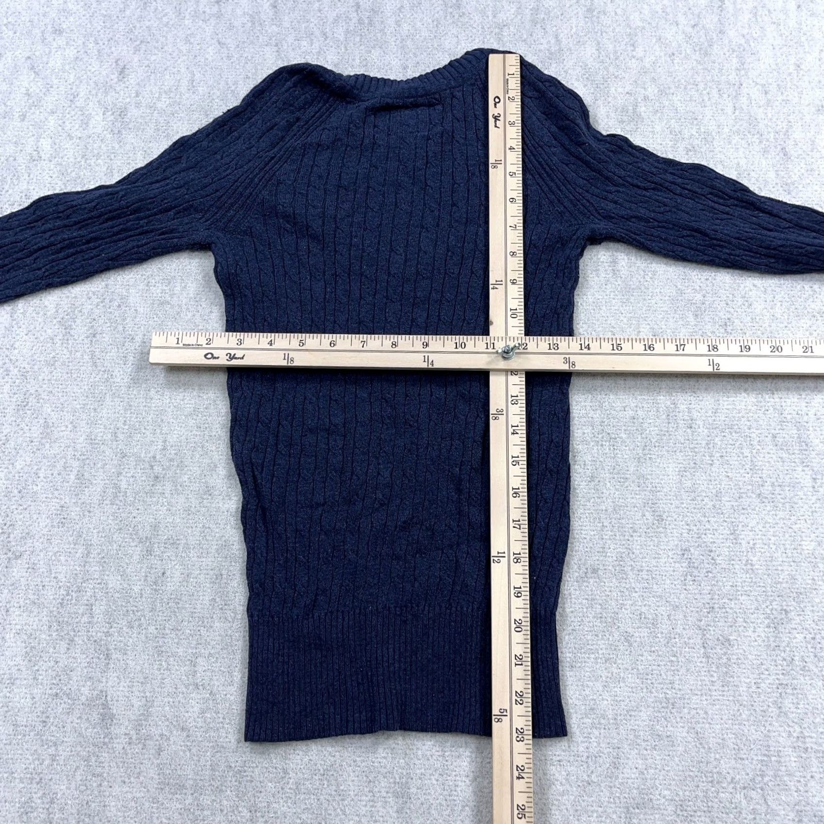 American Eagle Outfitters VINTAGE American Eagle Outfitters Sweater Womens Small Blue Cable Knit Pullover View All Seasons Size S / US 4 / IT 40 - 6 Thumbnail