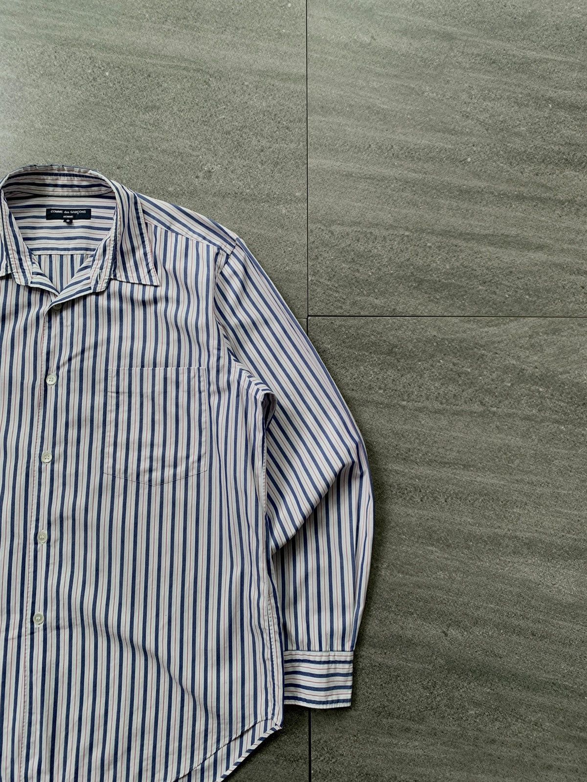 Comme des Garcons Homme FREE TAX! CDGH Striped Longsleeve Shirts Size US S / EU 44-46 / 1 - 2 Thumbnail