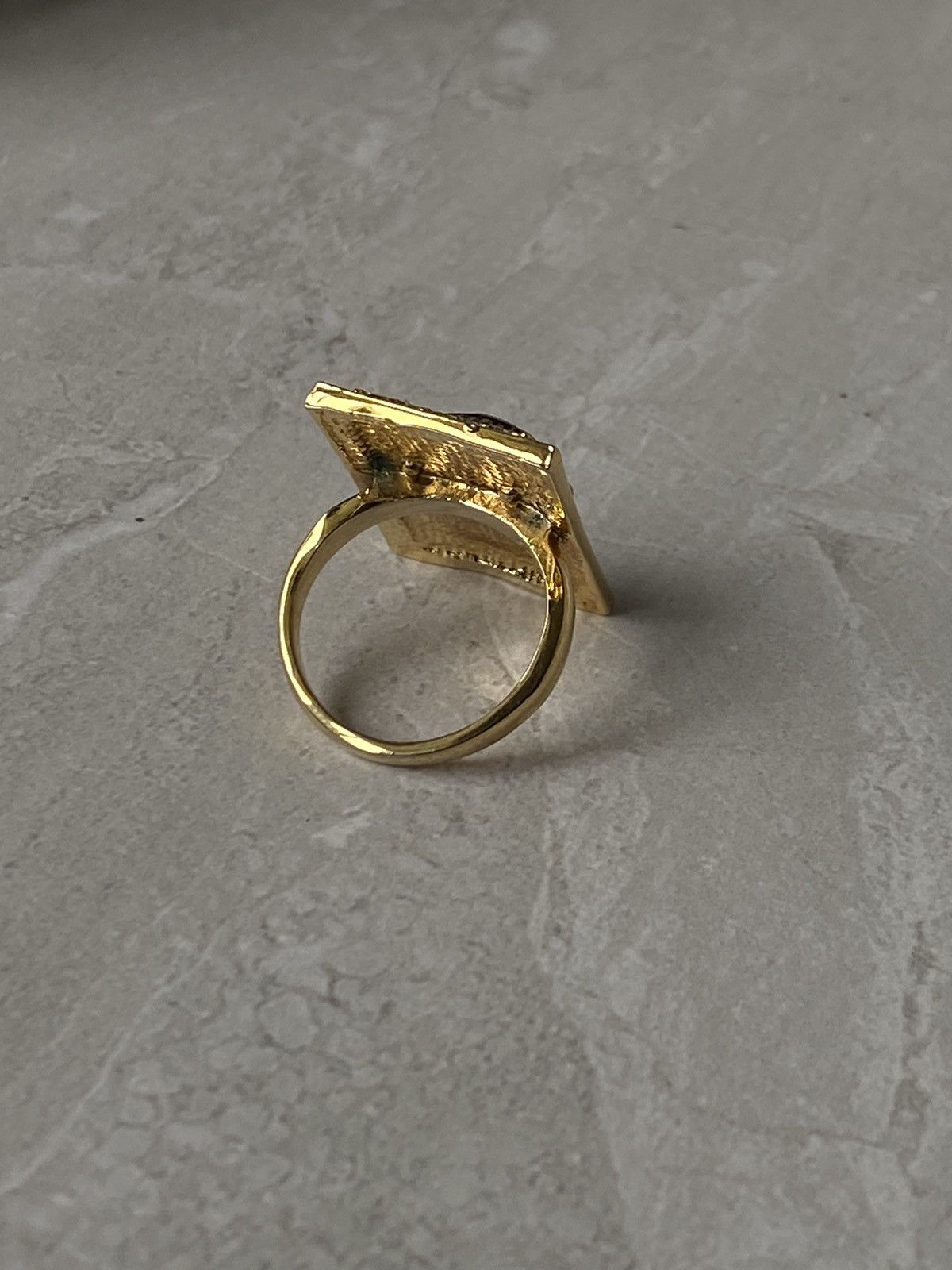Jewelry Luxury Gold Medusa Ring with Gemstones - Unique Style Size ONE SIZE - 4 Thumbnail