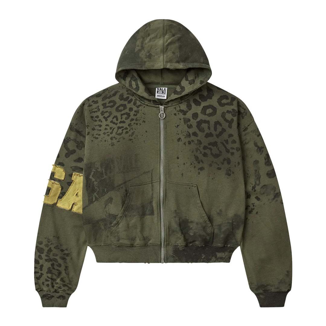 Vale Forever Safari Zip Up Hoodie 'Olive' Size US XL / EU 56 / 4 - 1 Thumbnail
