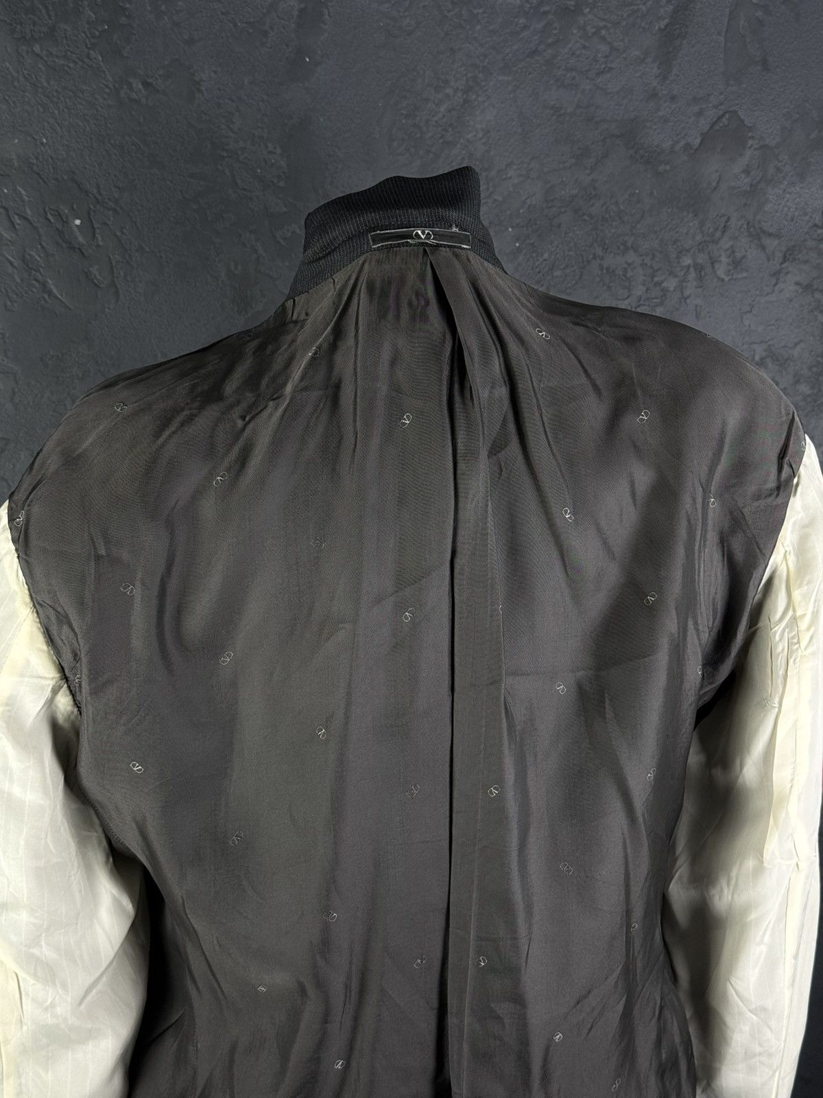 Valentino VTG 80s Valentino Uomo Men's Wool Blazer Italy Size 54 R Size 54R - 13 Thumbnail