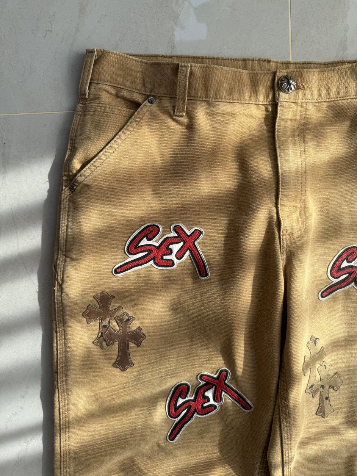 Chrome Hearts Chrome Hearts Sex Records by Mattyboy Pants Sz.34 Size US 34 / EU 50 - 3 Thumbnail