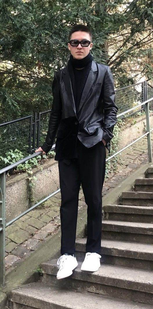 Haider Ackermann FW17 Leather Velvet Hybrid Blazer Jacket Size US S / EU 44-46 / 1 - 13 Thumbnail