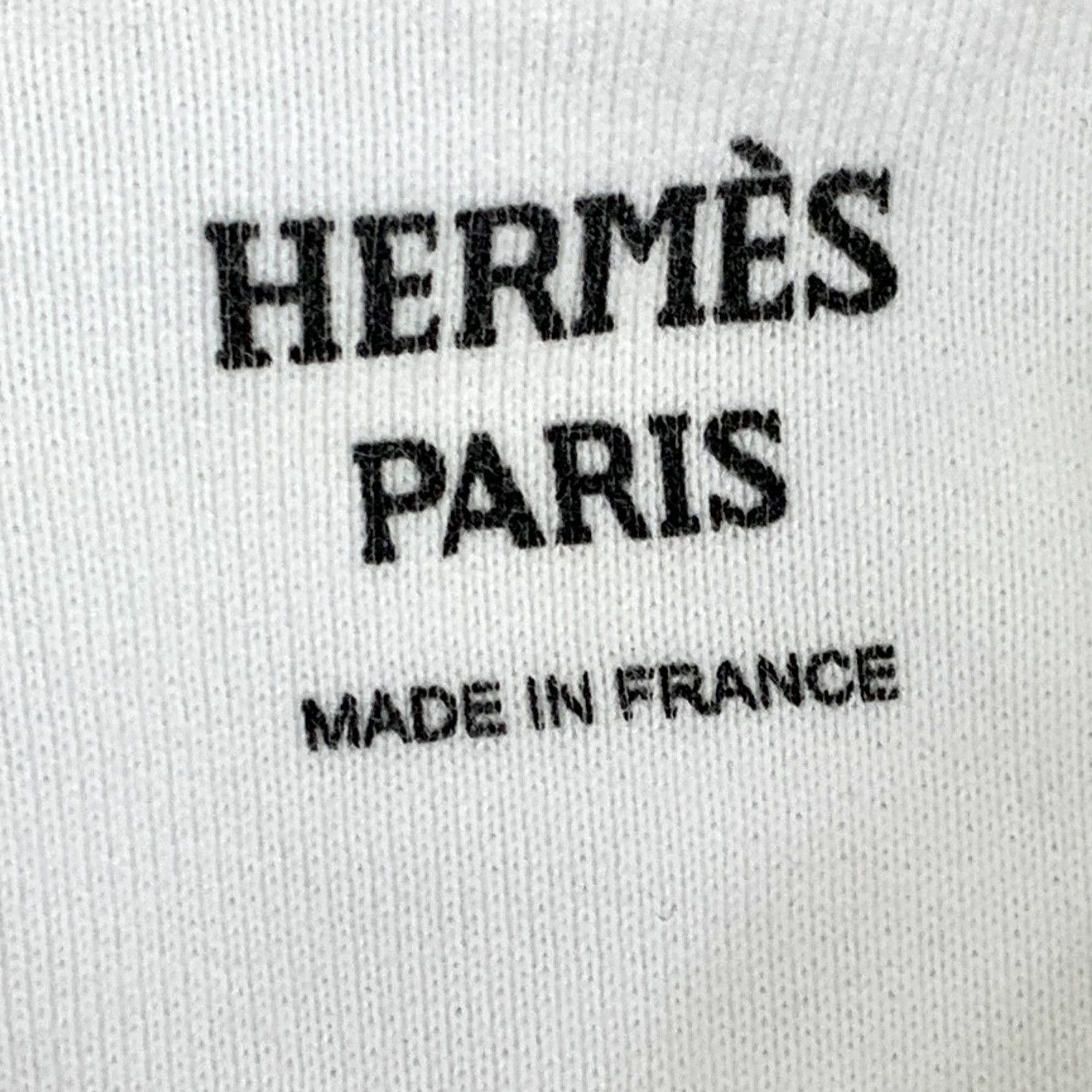 Hermes Hermès Logo Embroidered Sweatshirt White (38) Size XS / US 0-2 / IT 36-38 - 6 Thumbnail