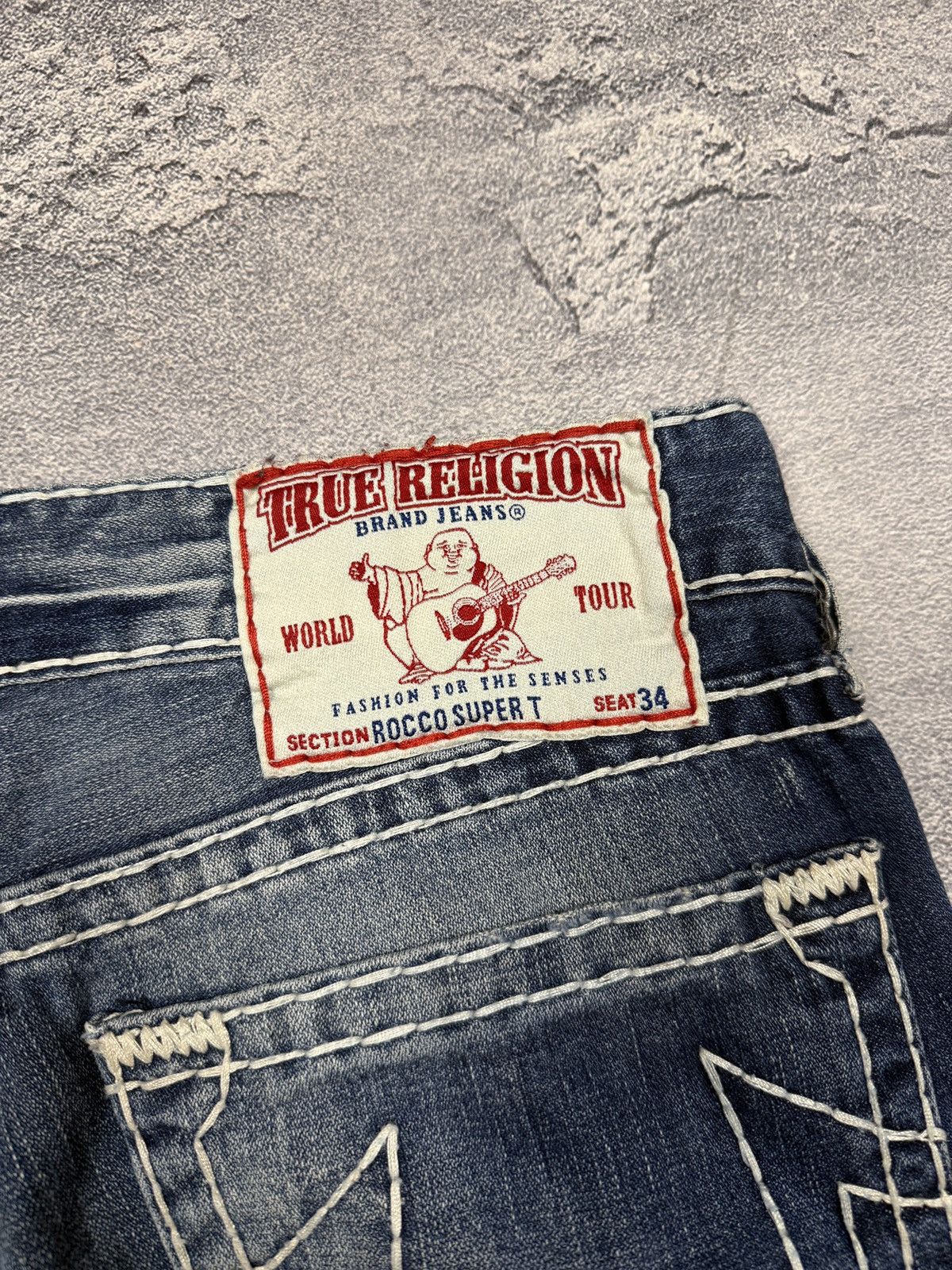 True Religion Crazy True Religion Jeans Big Logo StreetWear Size US 33 - 11 Thumbnail