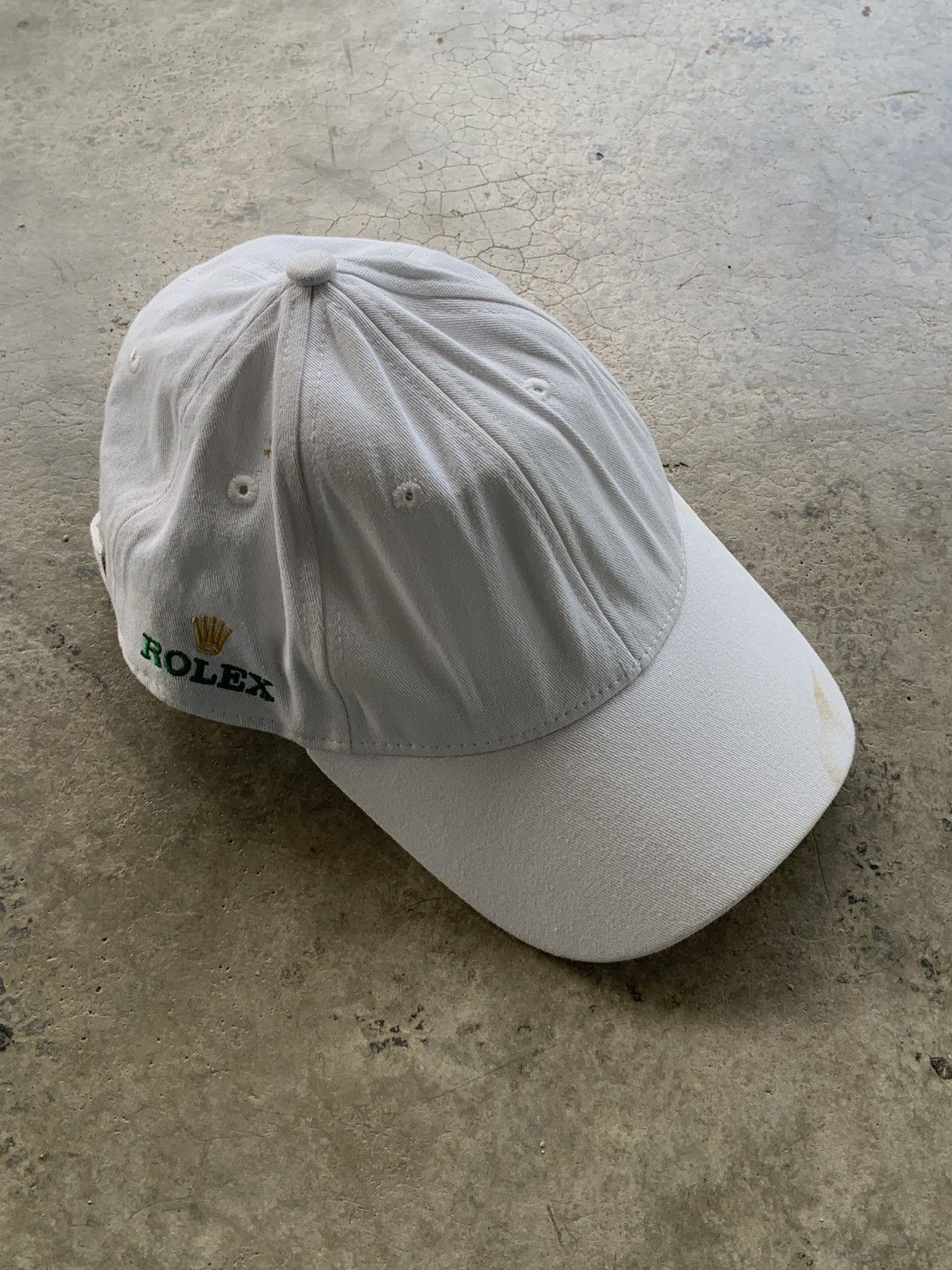 Rolex Vintage Rolex Double Logo White Cap Size ONE SIZE - 1 Thumbnail