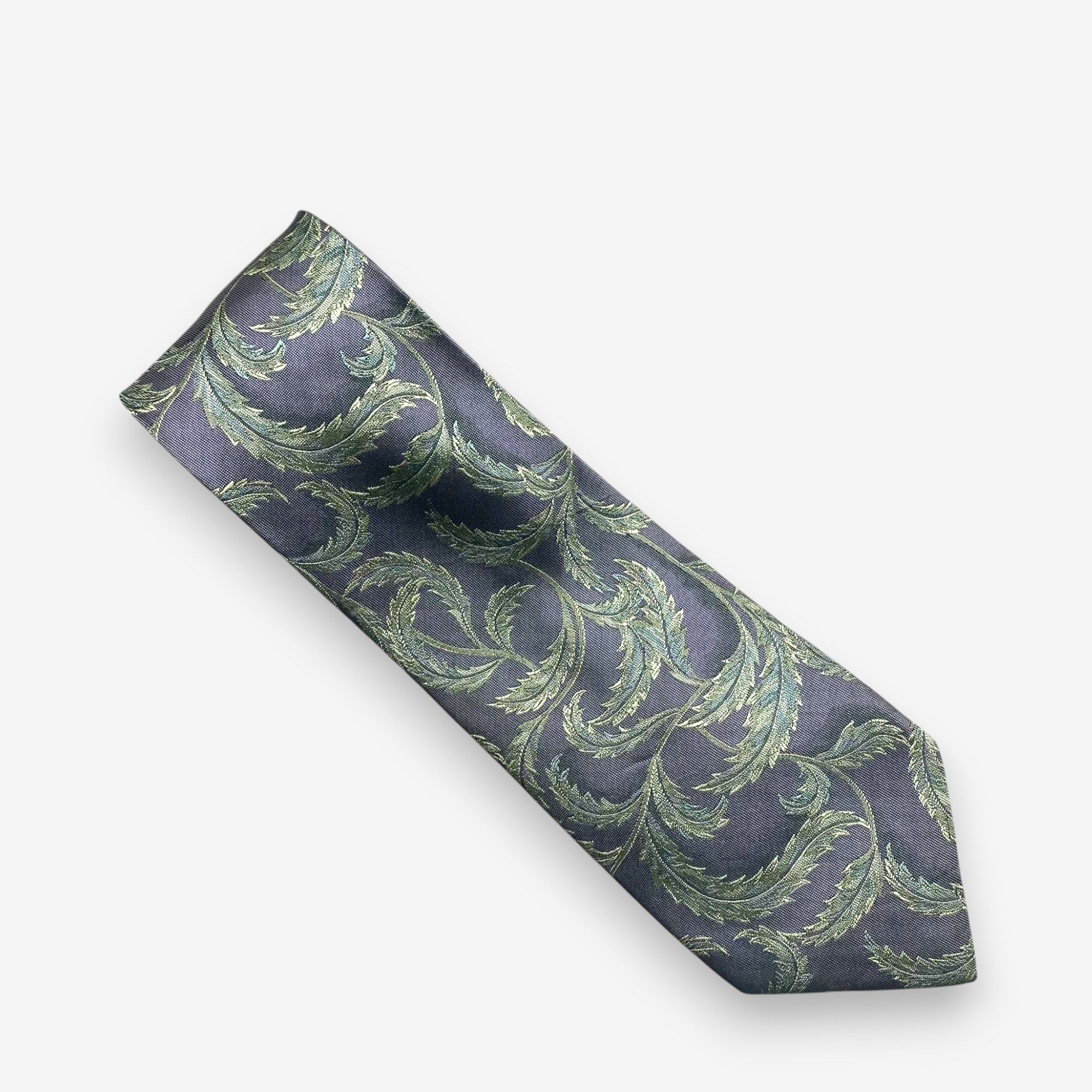 Japanese Brand Vintage Yves Saint Laurent SILK Necktie Cravate Pure Silk Size ONE SIZE - 2 Thumbnail