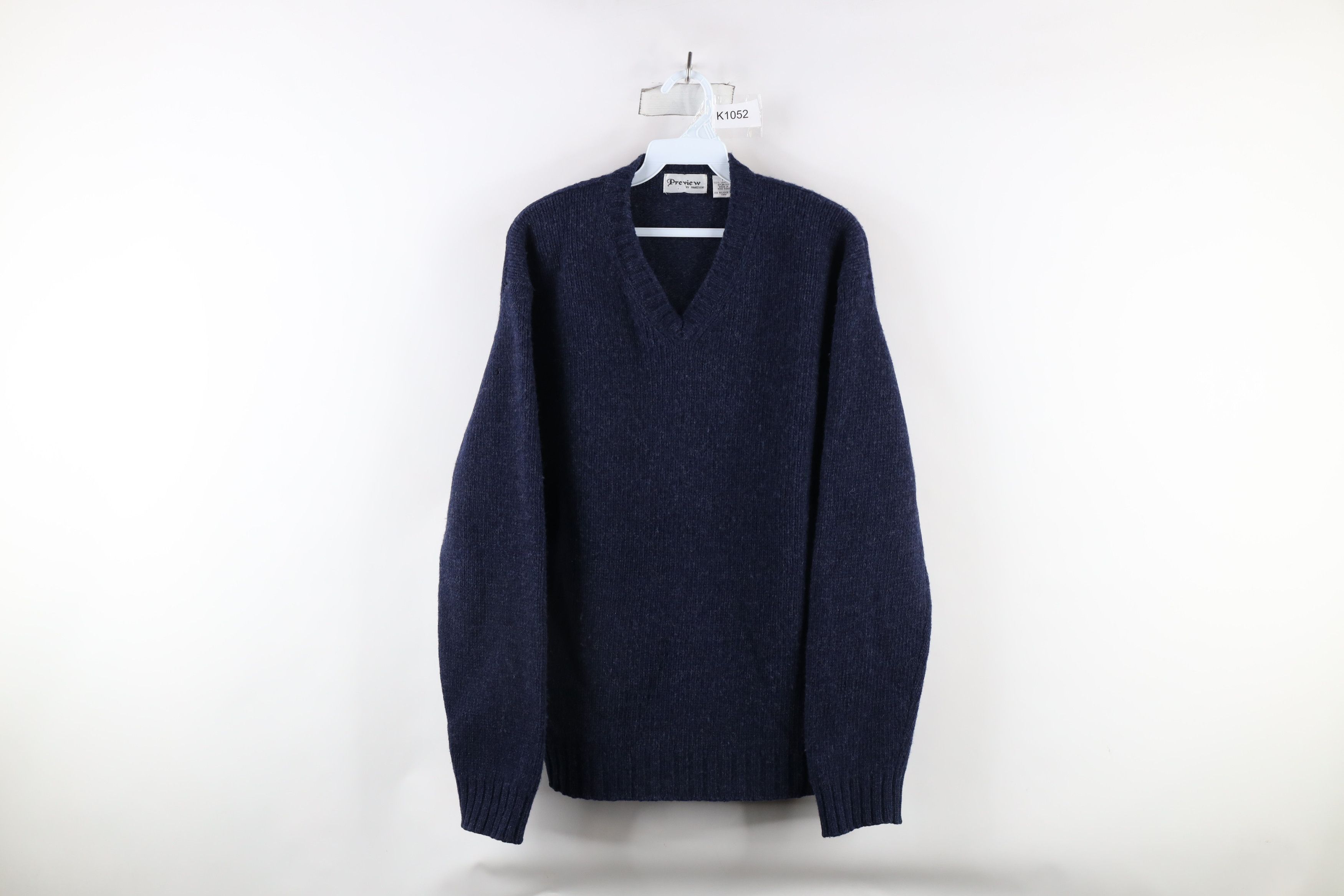 Vintage Vintage 90s Streetwear Chunky Ribbed Lambswool Knit Sweater Size US M / EU 48-50 / 2 - 1 Thumbnail