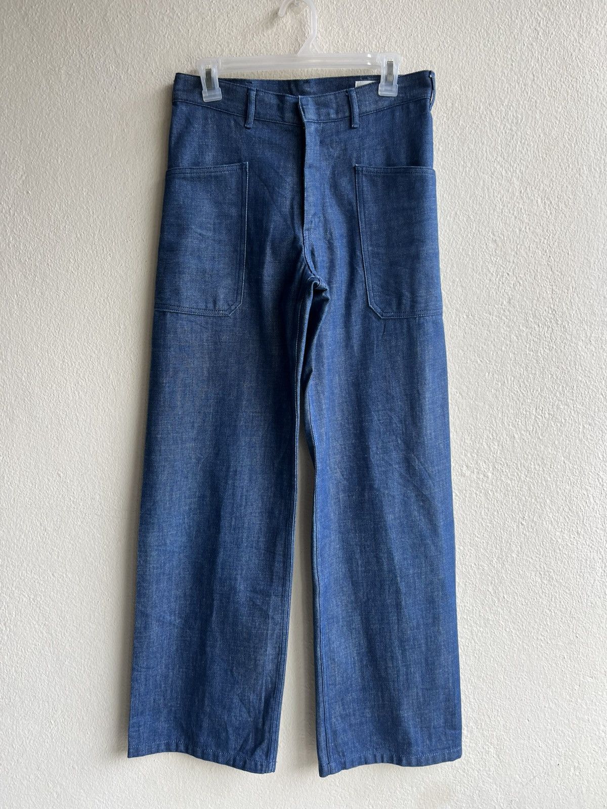 HYKE Hyke Japan 2 Pocket Denim Wide Leg Jeans Size US 29 - 2 Thumbnail