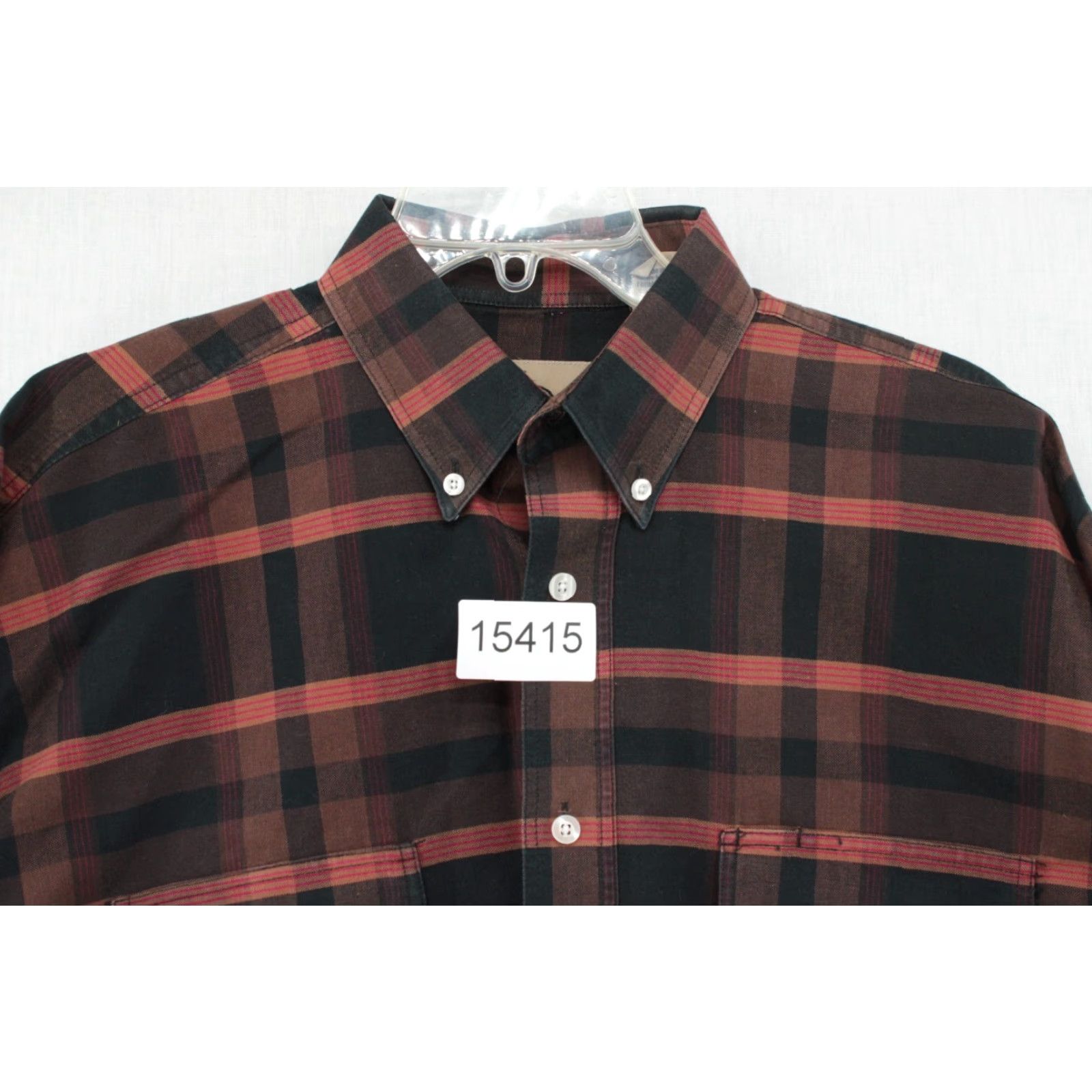 Vintage Larry Mahan Shirt Men's Large Long Sleeve Western Plaid Button Down 100% Cotton Size US L / EU 52-54 / 3 - 8 Thumbnail