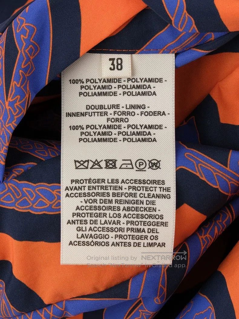 Hermes Hermes Blue and orange pattern windbreaker Size XS / US 0-2 / IT 36-38 - 8 Thumbnail