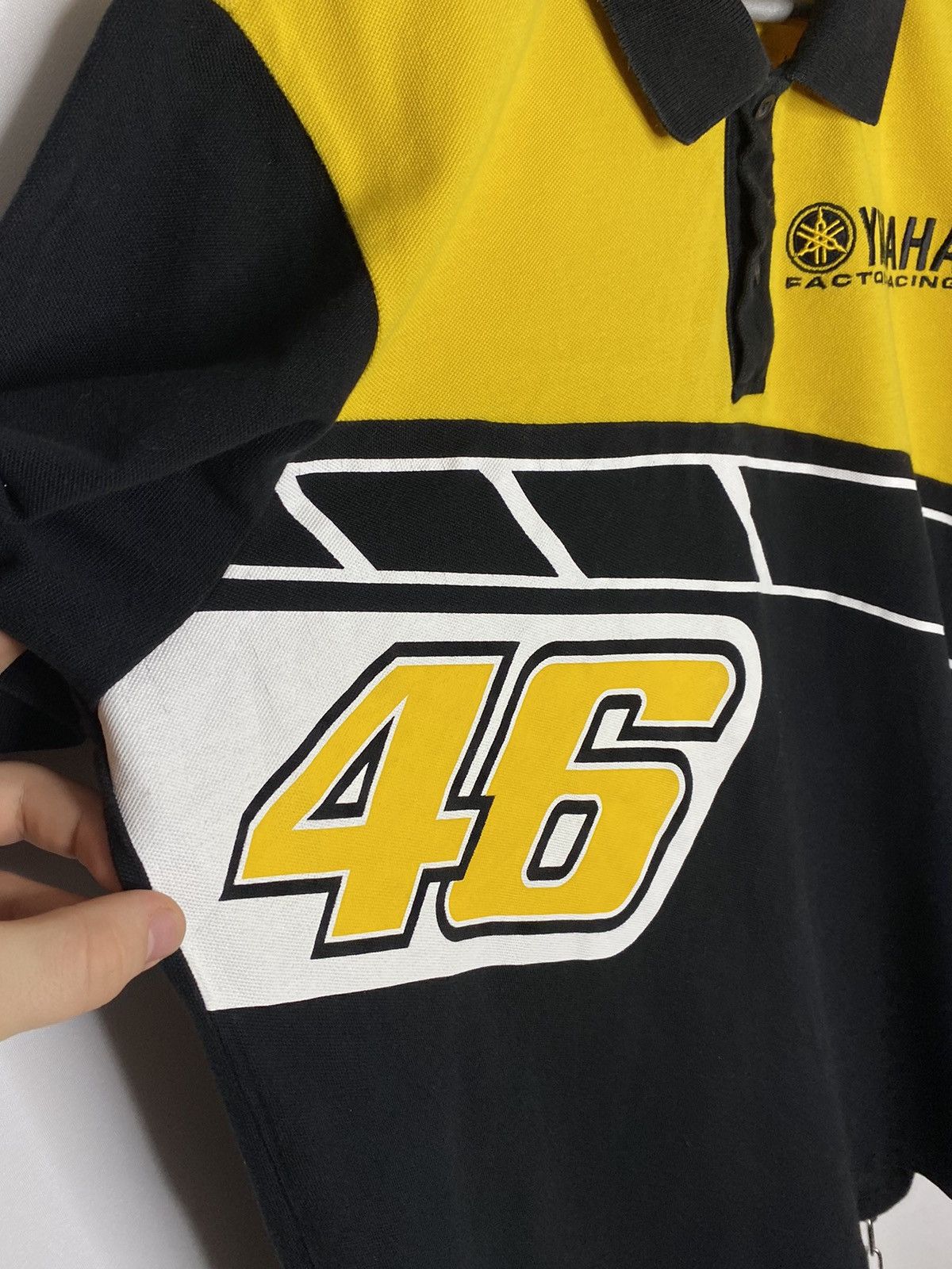 Yamaha 🏍️Yamaha 46 Factory Racing Polo Shirt Big Logo F1 Team🏍️ Size US XL / EU 56 / 4 - 6 Thumbnail