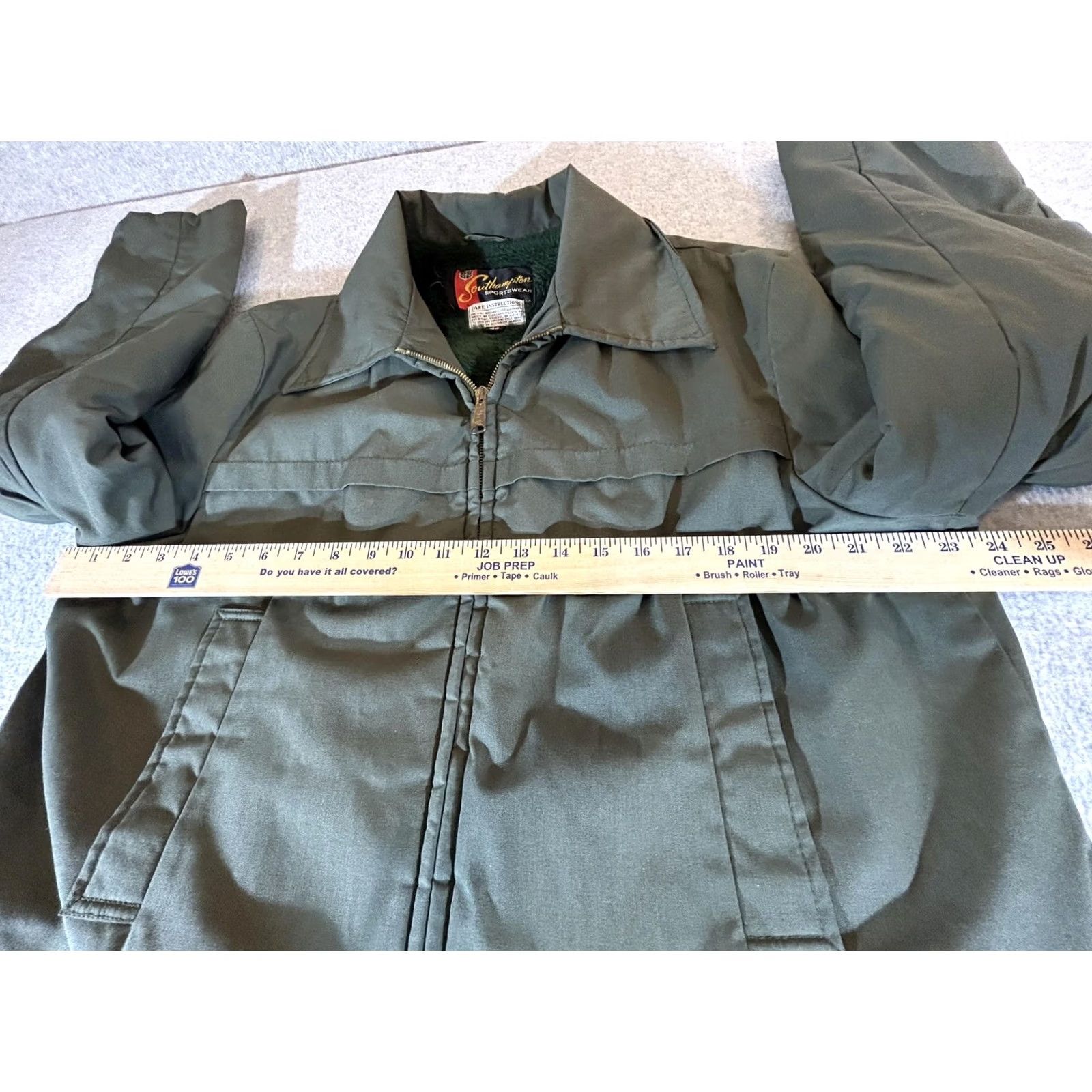 Vintage VINTAGE Southampton Coat Mens 44 Parka Coat Winter Insulated Lined Zip Canvas Green Outdoors Hunting Workwear Size US S / EU 44-46 / 1 - 5 Thumbnail