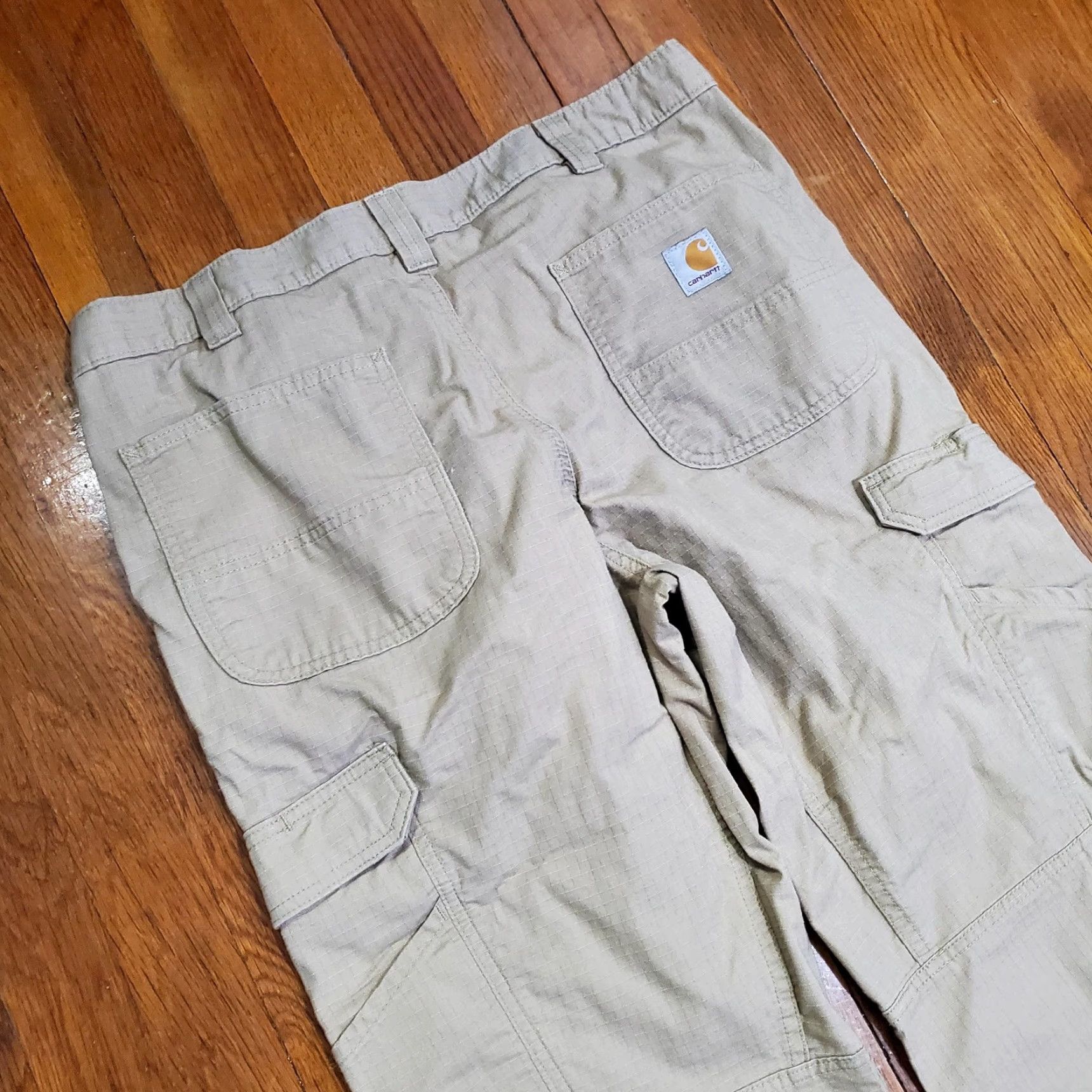 Carhartt Carhartt Pants Mens 37x32 Beige Cargo Force Relaxed Fit Ripstop Workwear Utility Size US 36 / EU 52 - 3 Thumbnail