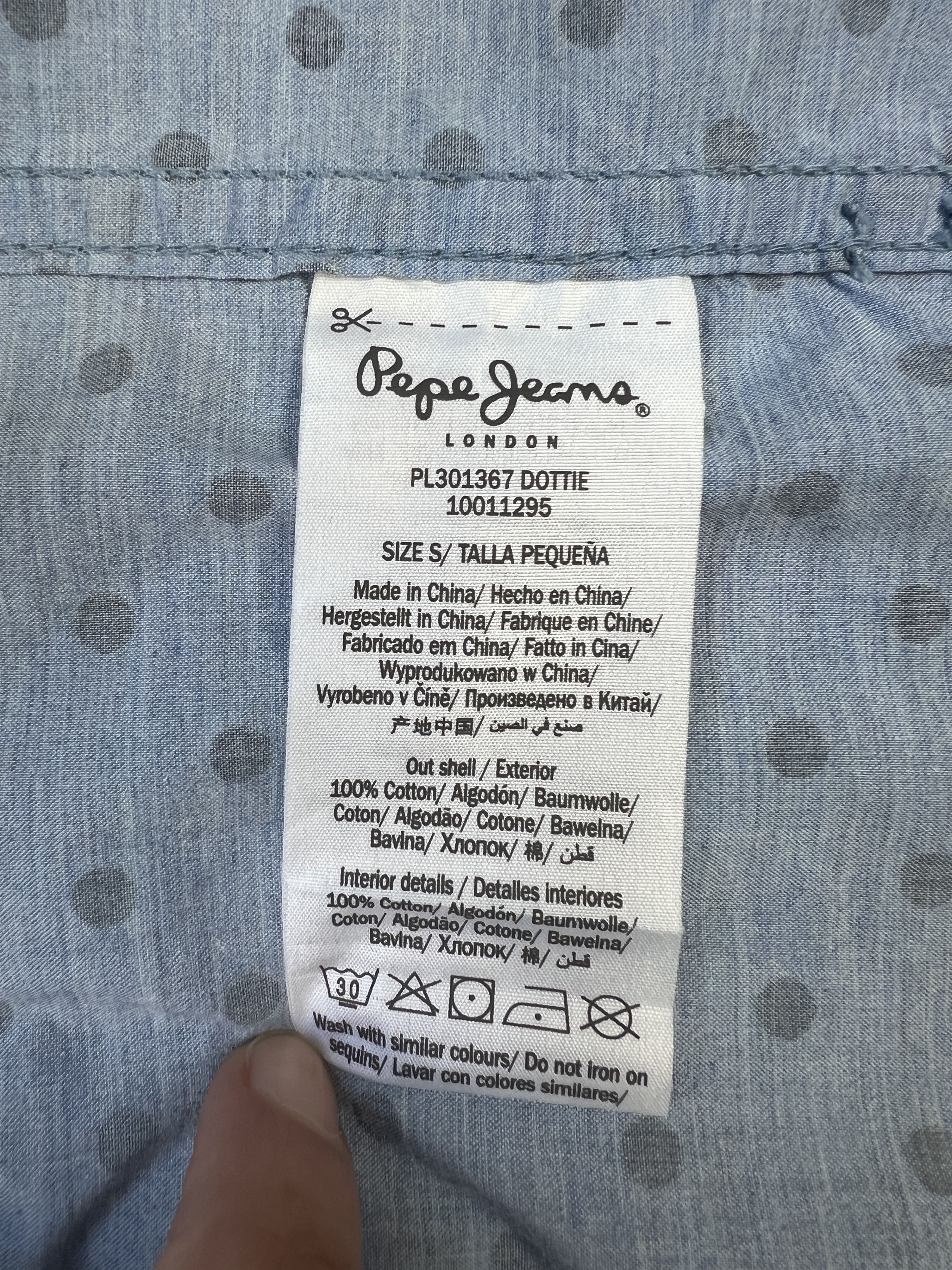 Pepe Jeans Pepe Jeans Dottie Polka Dot Sleeveless Shirt Size S / US 4 / IT 40 - 19 Thumbnail