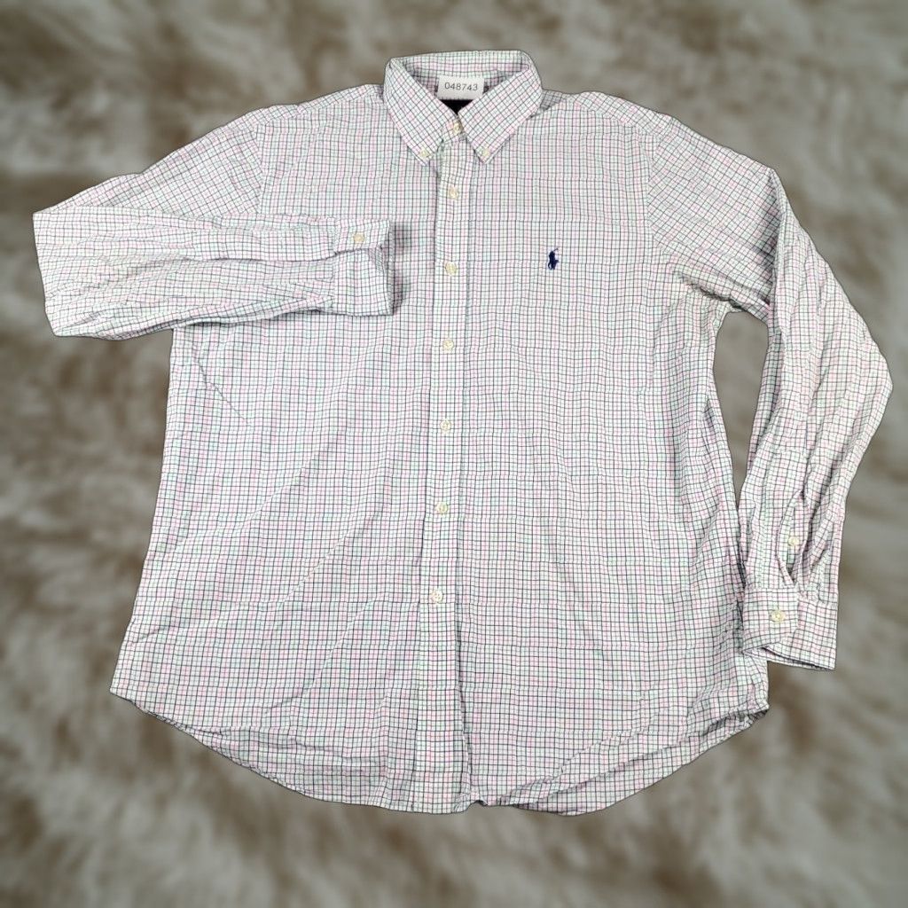 Ralph Lauren Ralph Lauren Shirt Men L Blue Green Check Pony Button-Up Long Sleeve Regular Fit Size US L / EU 52-54 / 3 - 1 Thumbnail