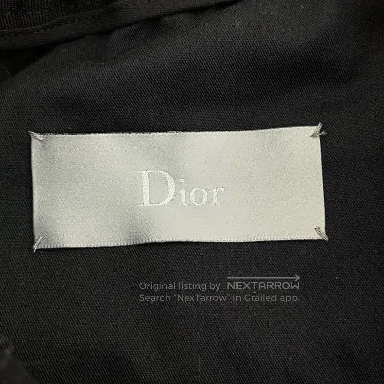 Dior Black side logo letter string label wool drawstring c
