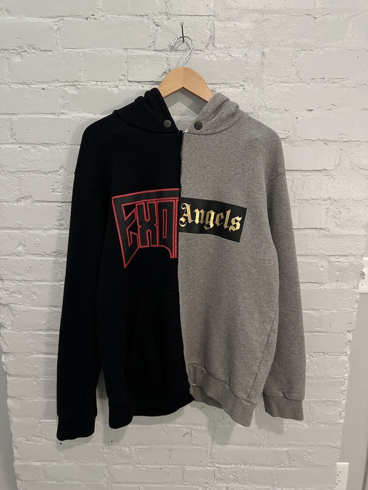 Palm Angels Palm Angels “ExoAngels” Split Hoodie Size US M / EU 48-50 / 2 - 1 Thumbnail
