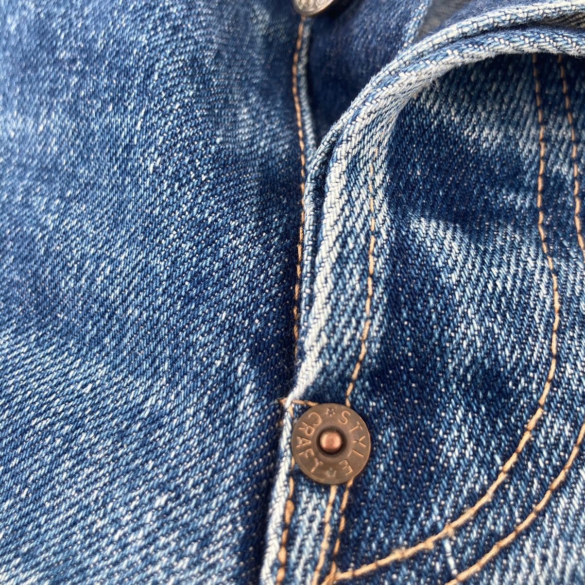 Evisu VINTAGE EVIS DISTRESSED SELVEDGE JEANS Size US 33 - 20 Thumbnail