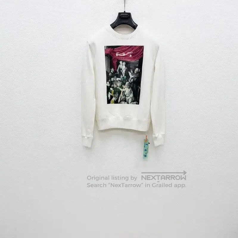 Off-White Off-White Men's White Long Sleeve Sweatshirt . Size US S / EU 44-46 / 1 - 1 Thumbnail
