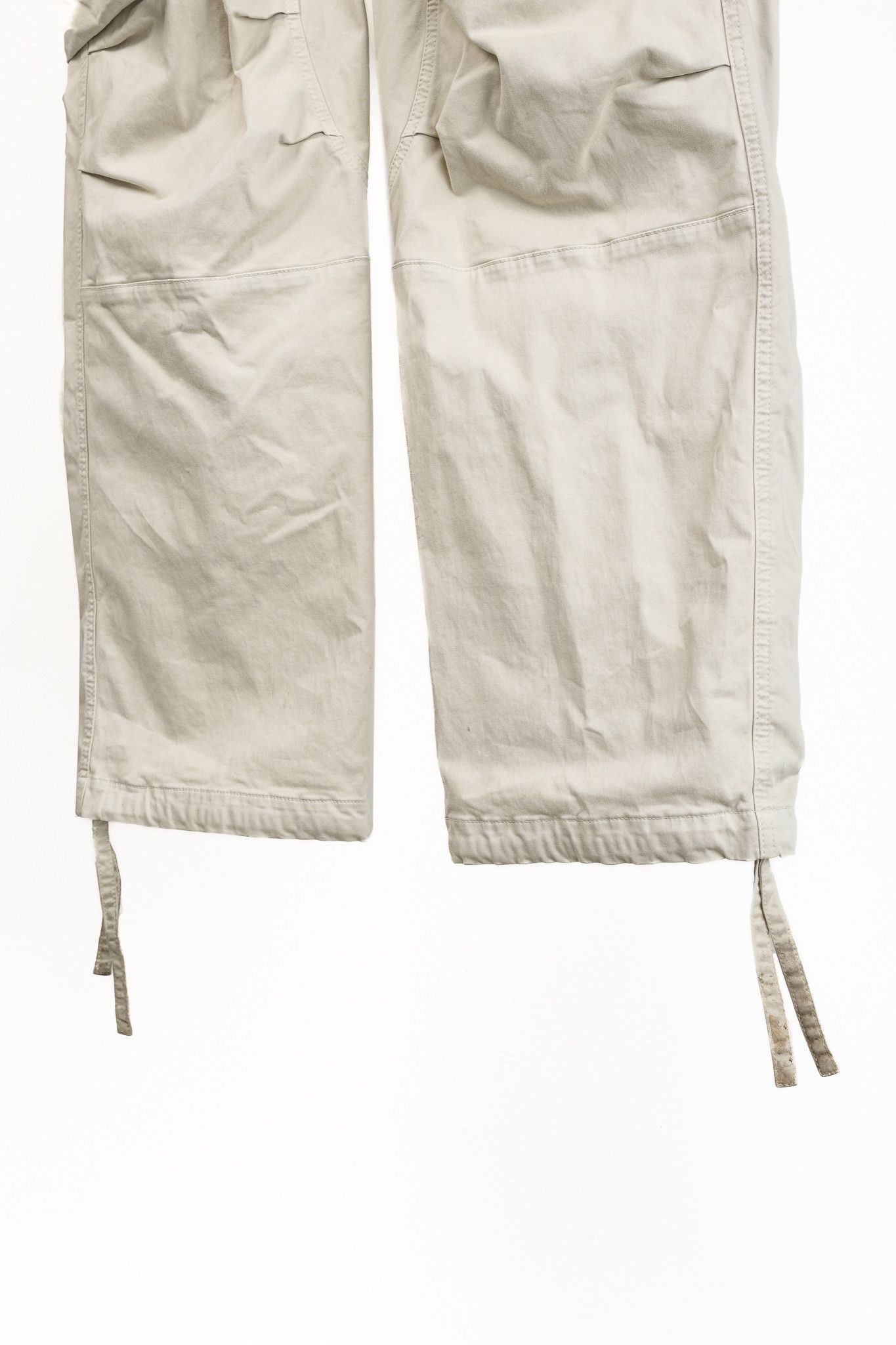 Moncler Moncler Light Beige Wide-Leg Stretch-Cotton Cargo Trousers Size US 34 / EU 50 - 6 Thumbnail